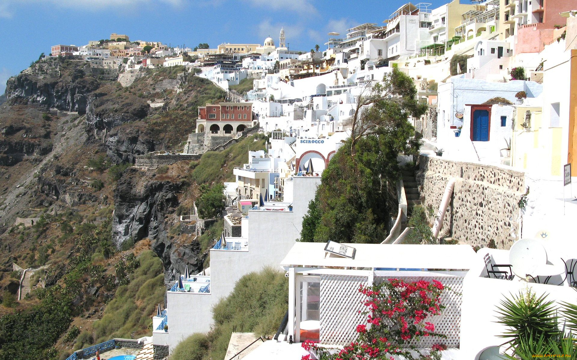 santorini, greece, города, санторини, греция