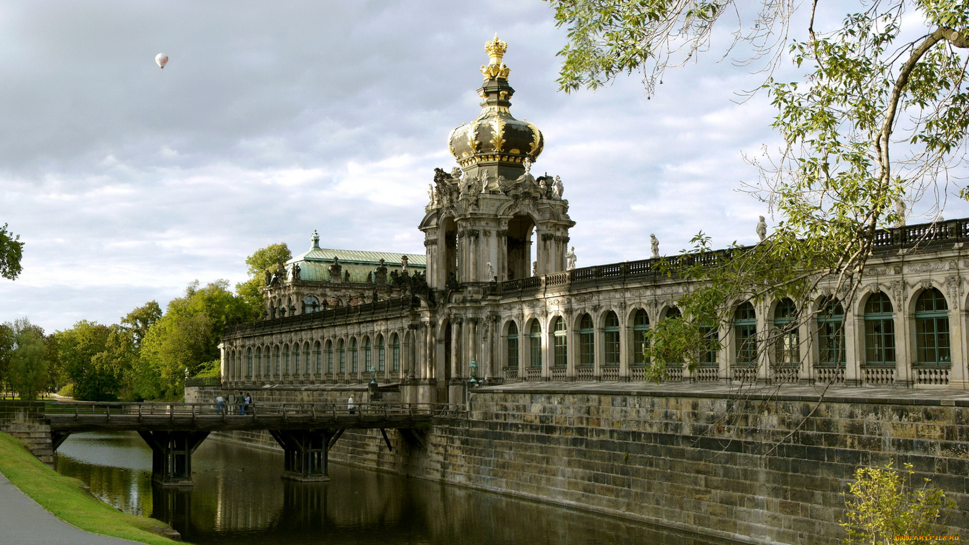 города, дрезден, германия, zwinger, palace