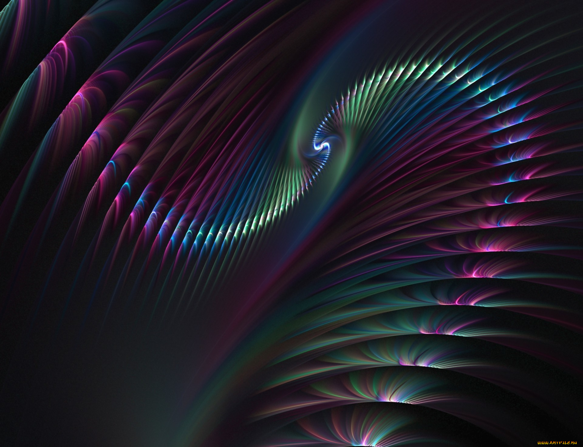 3д, графика, fractal, фракталы, узор, цвета, фон