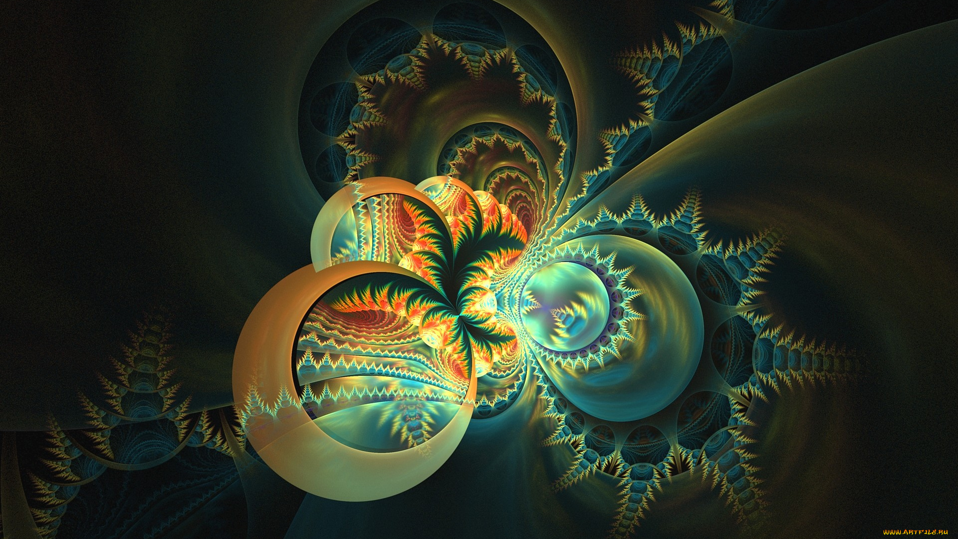 3д, графика, fractal, , фракталы, узор, фон, цвета