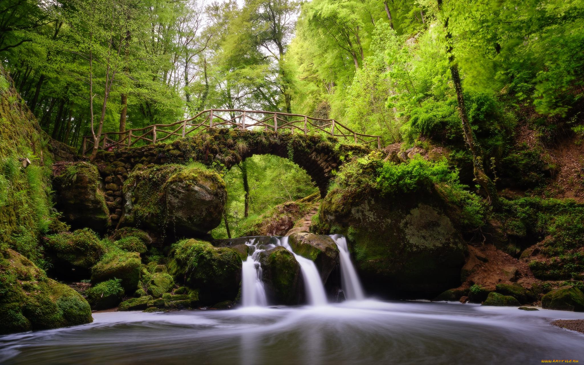 природа, водопады, люксембург, мюллерталь, река, водопад, швейцария