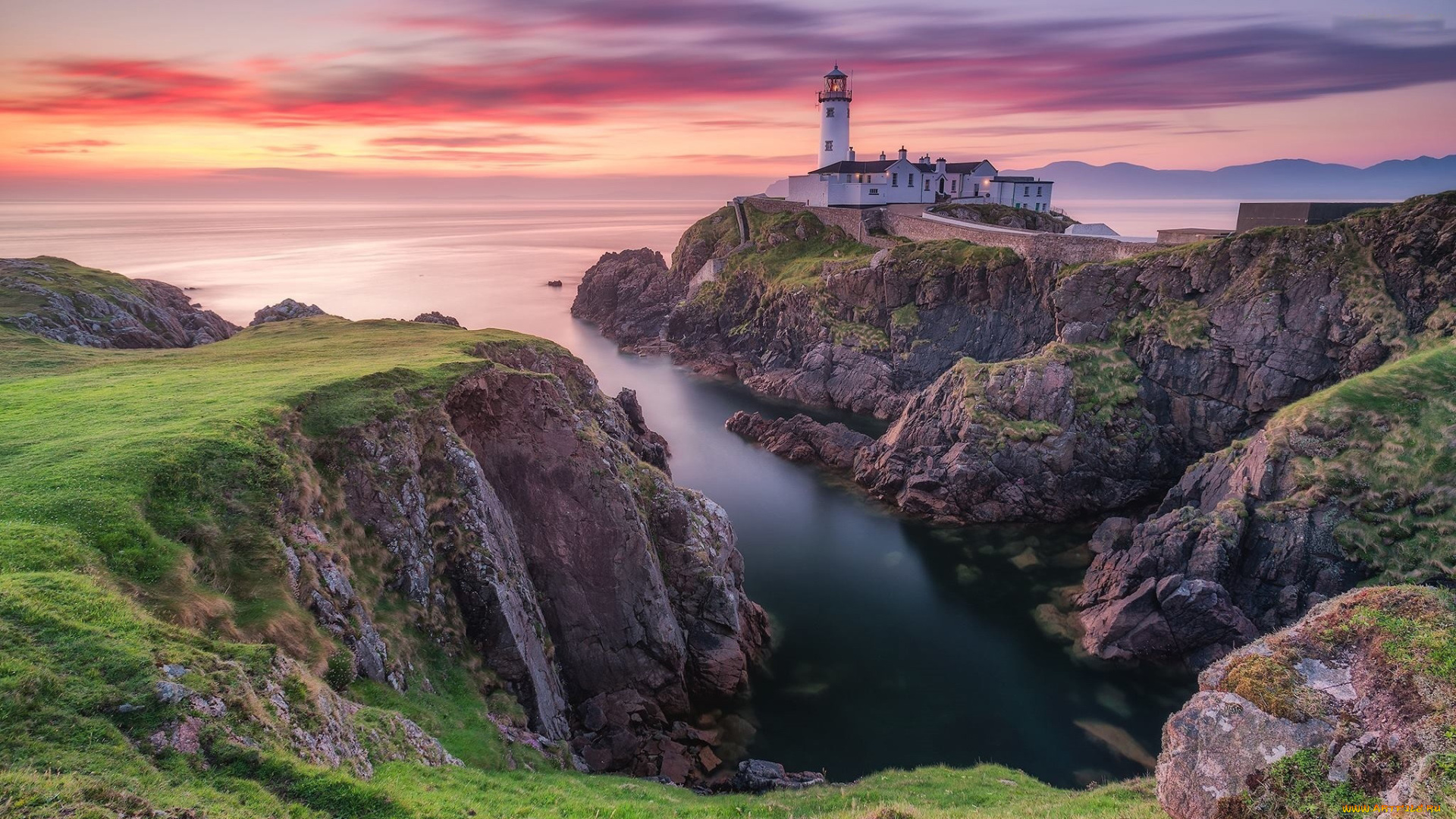 fanad, head, lighthouse, ireland, природа, маяки, fanad, head, lighthouse