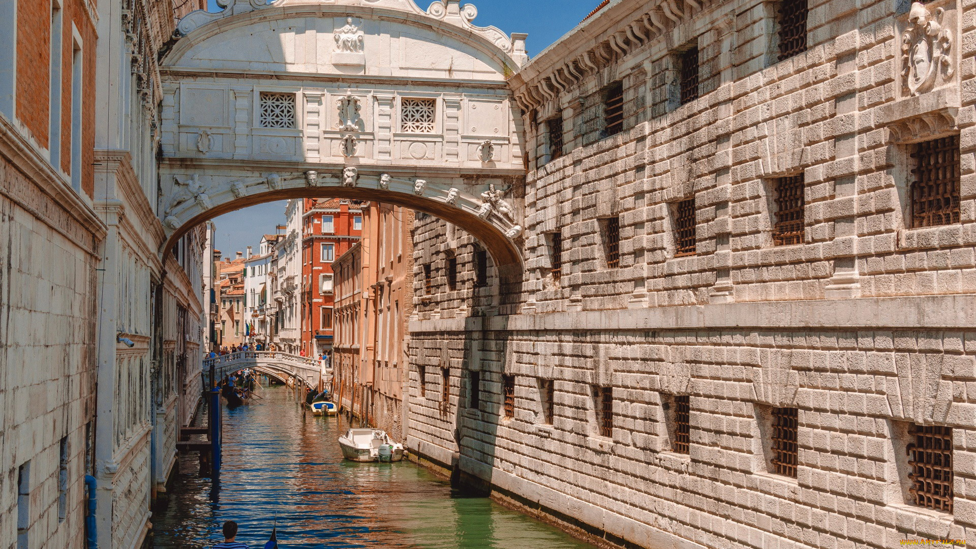 города, венеция, , италия, канал, мосты, лодки