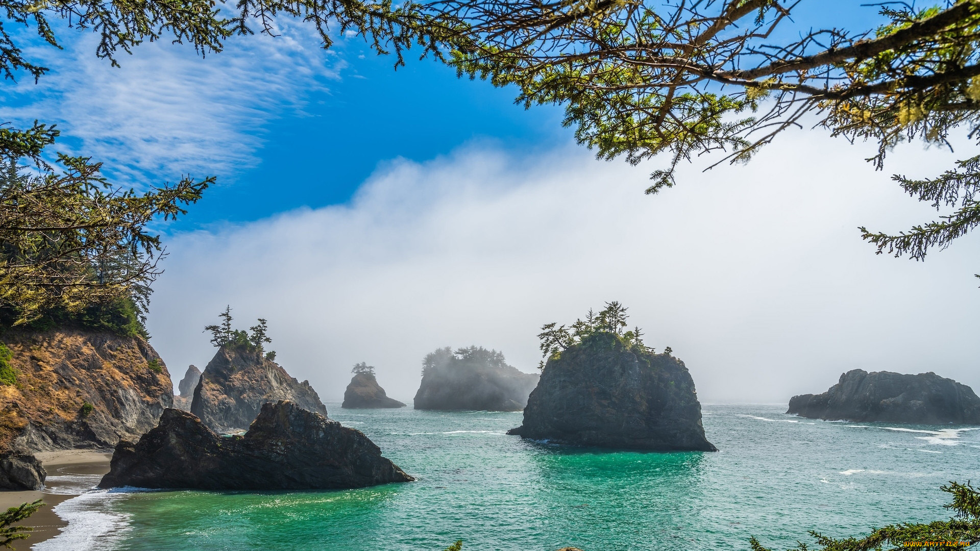 secret, beach, oregon, usa, природа, побережье, secret, beach