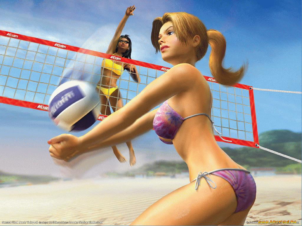 видео, игры, summer, heat, beach, volleyball