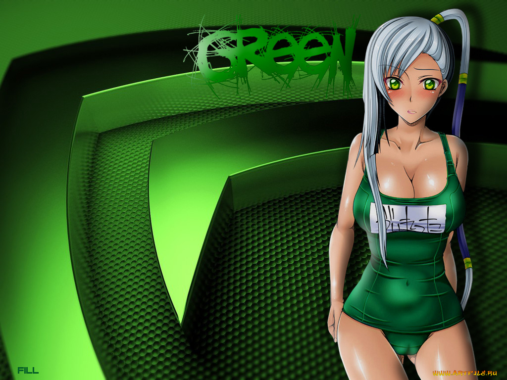 green, аниме, code, geass