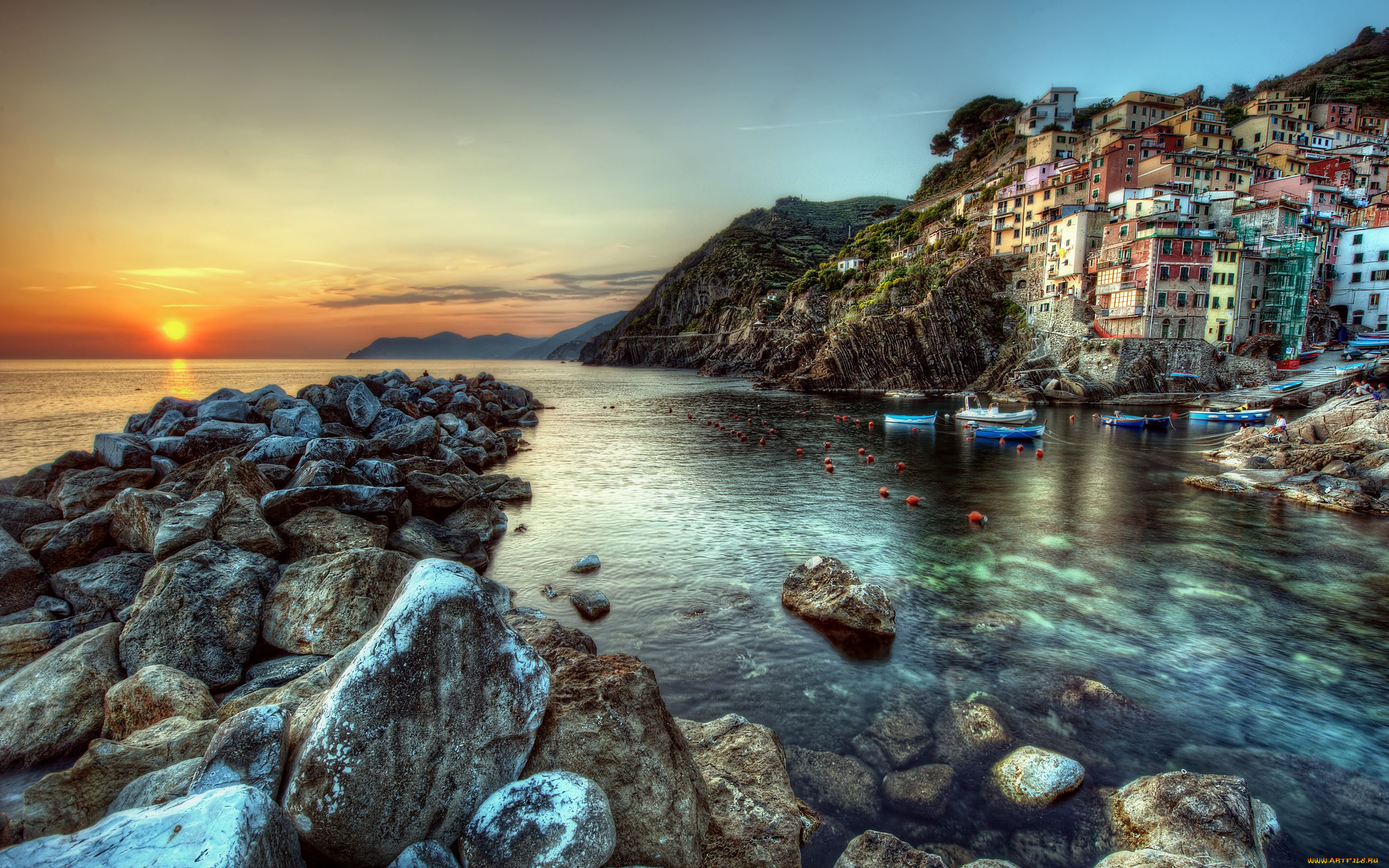 riomaggiore, italy, города, амальфийское, лигурийское, побережье, италия