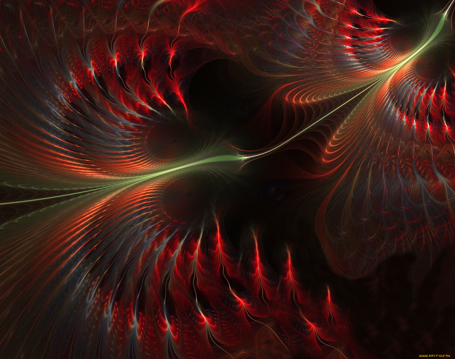 3д, графика, fractal, фракталы, фон, цвета, узор