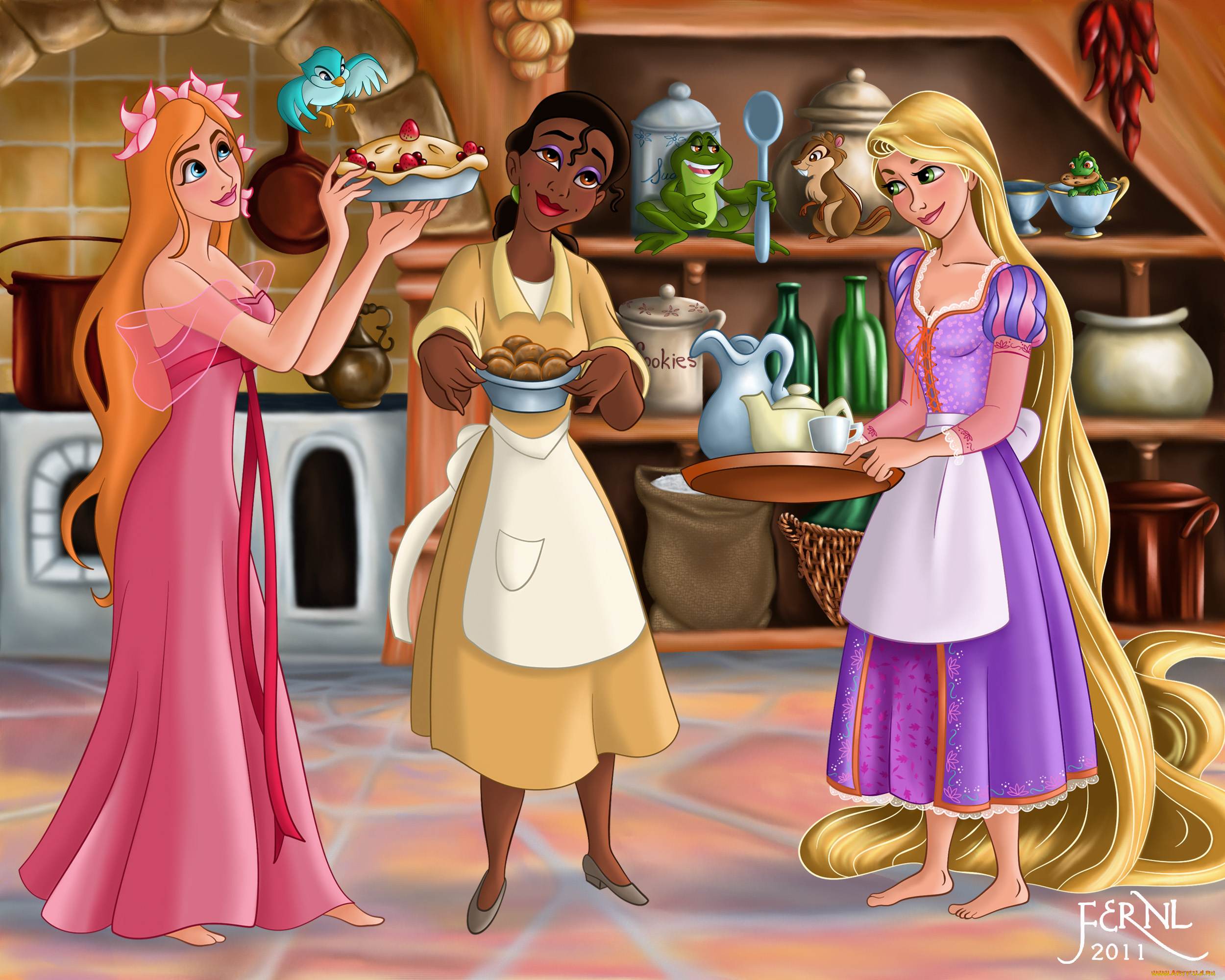 мультфильмы, disney`s, princess, девушки