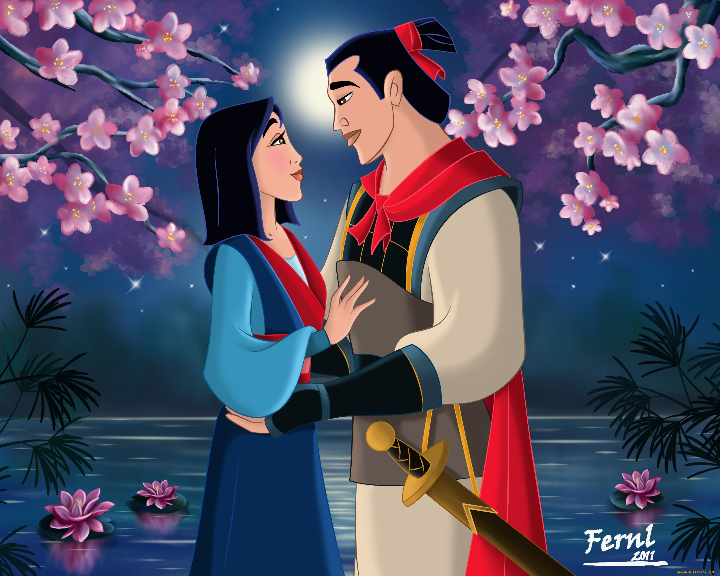 мультфильмы, mulan, свидание