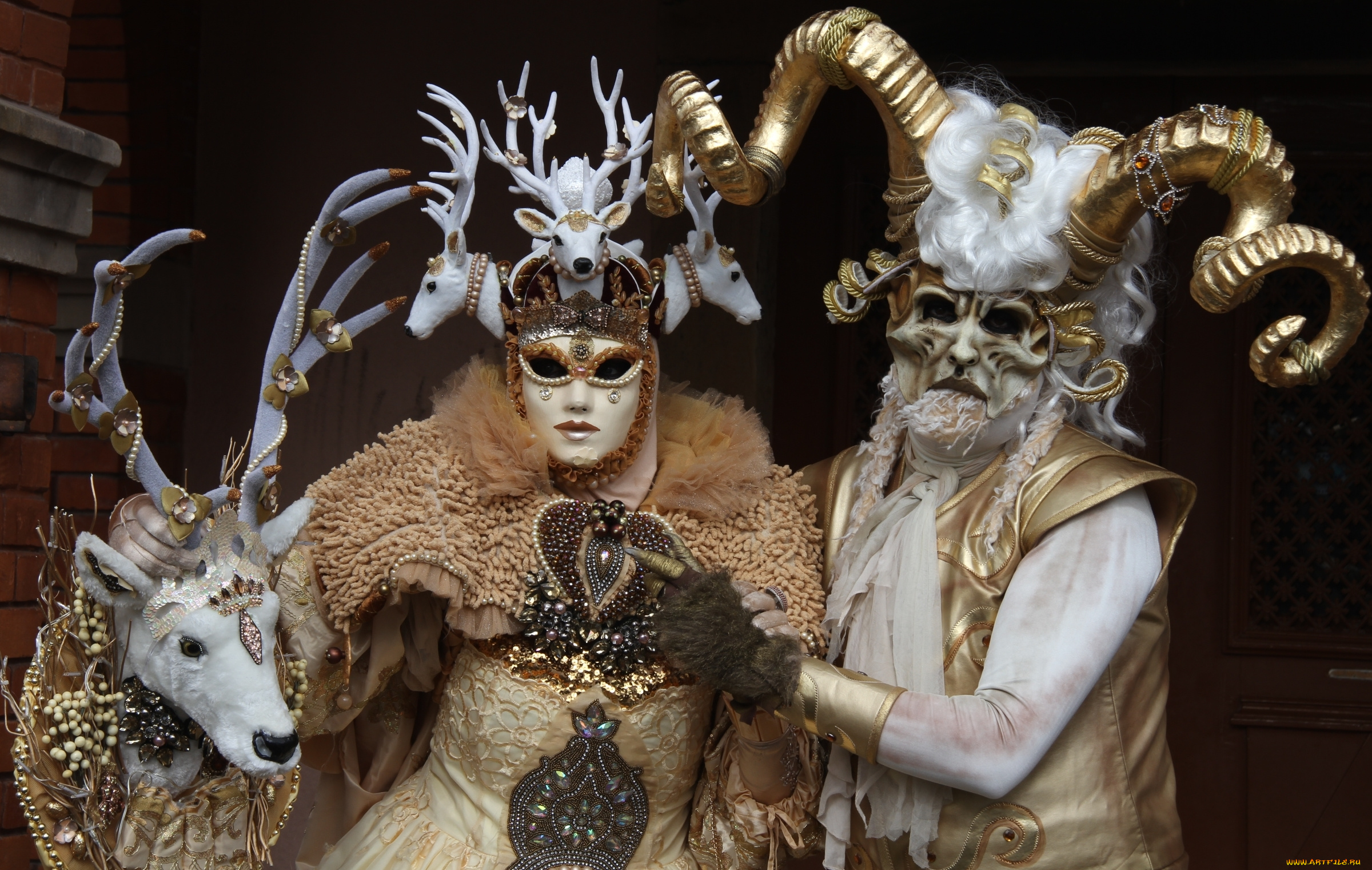 разное, маски, , карнавальные, костюмы, олень, рога, костюмы, маска, карнавал, венеция