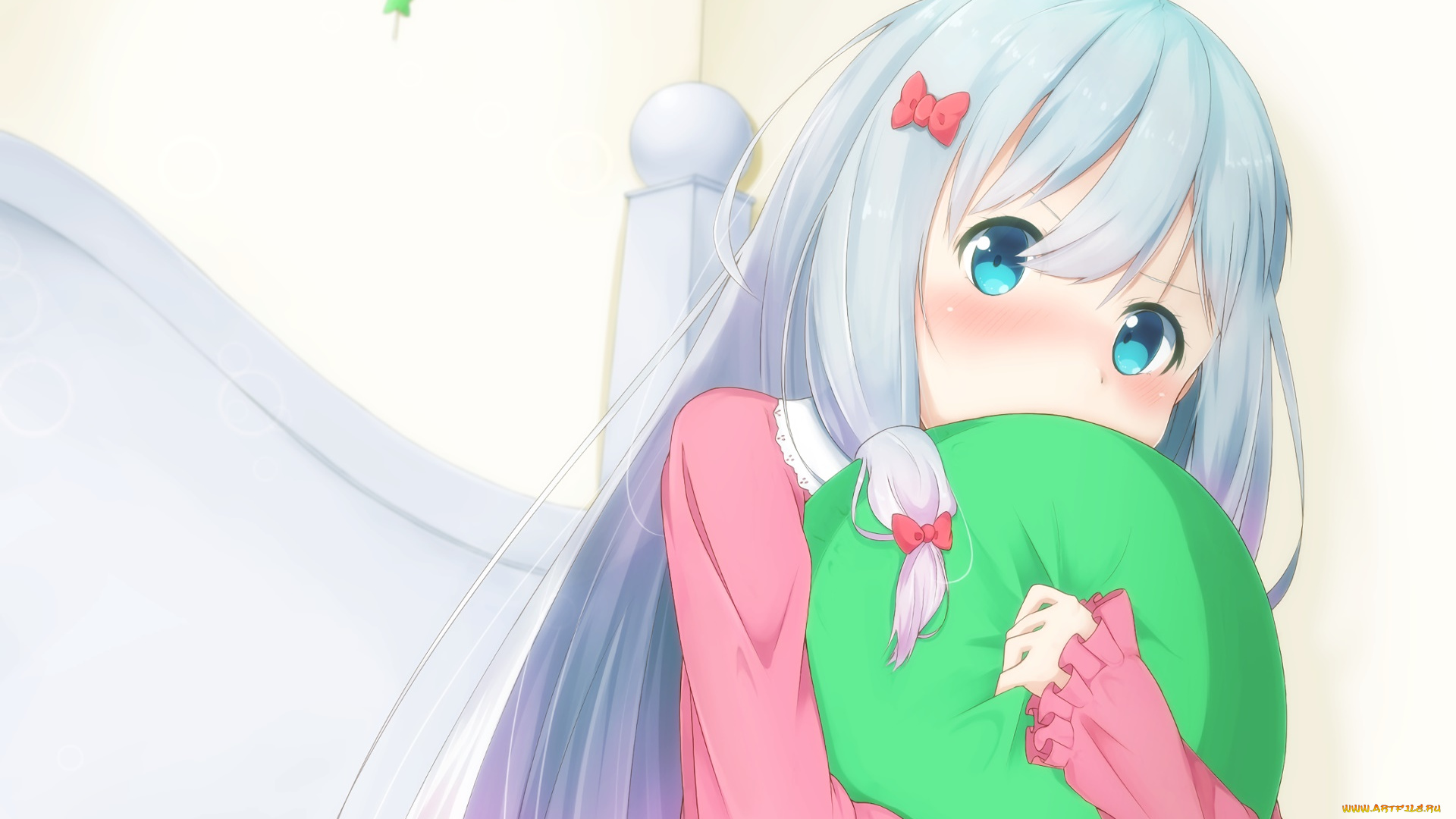 аниме, eromanga-sensei, фон, взгляд, девушка