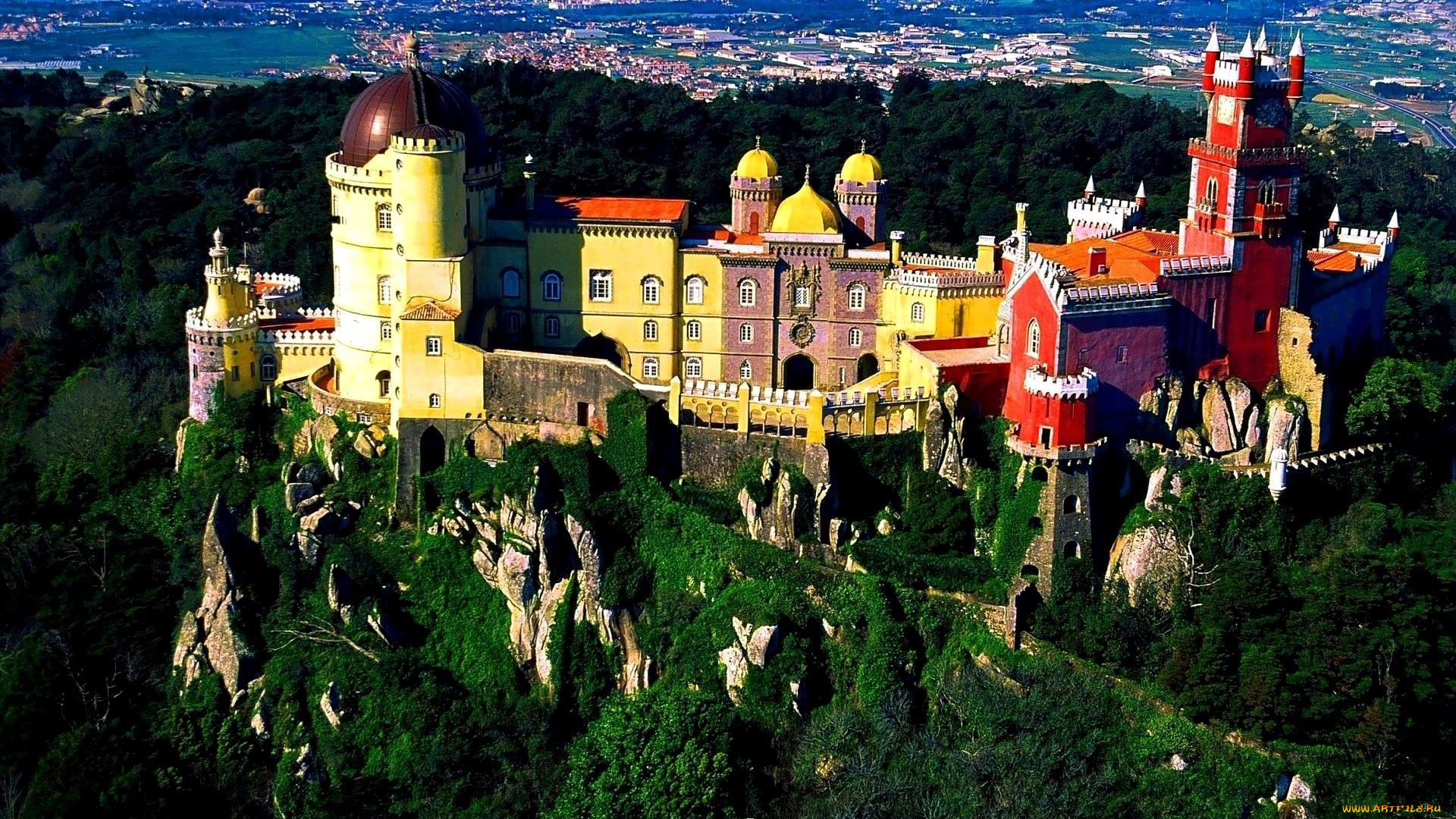 pena, palace, португалия, города, -, дворцы, , замки, , крепости, pena, palace, португалия