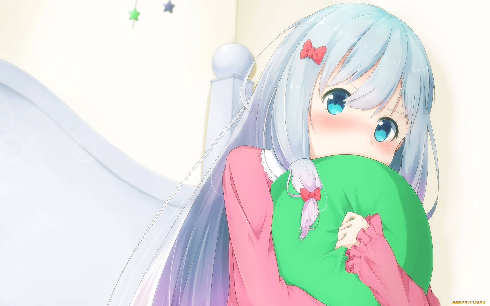 аниме, eromanga-sensei, фон, взгляд, девушка