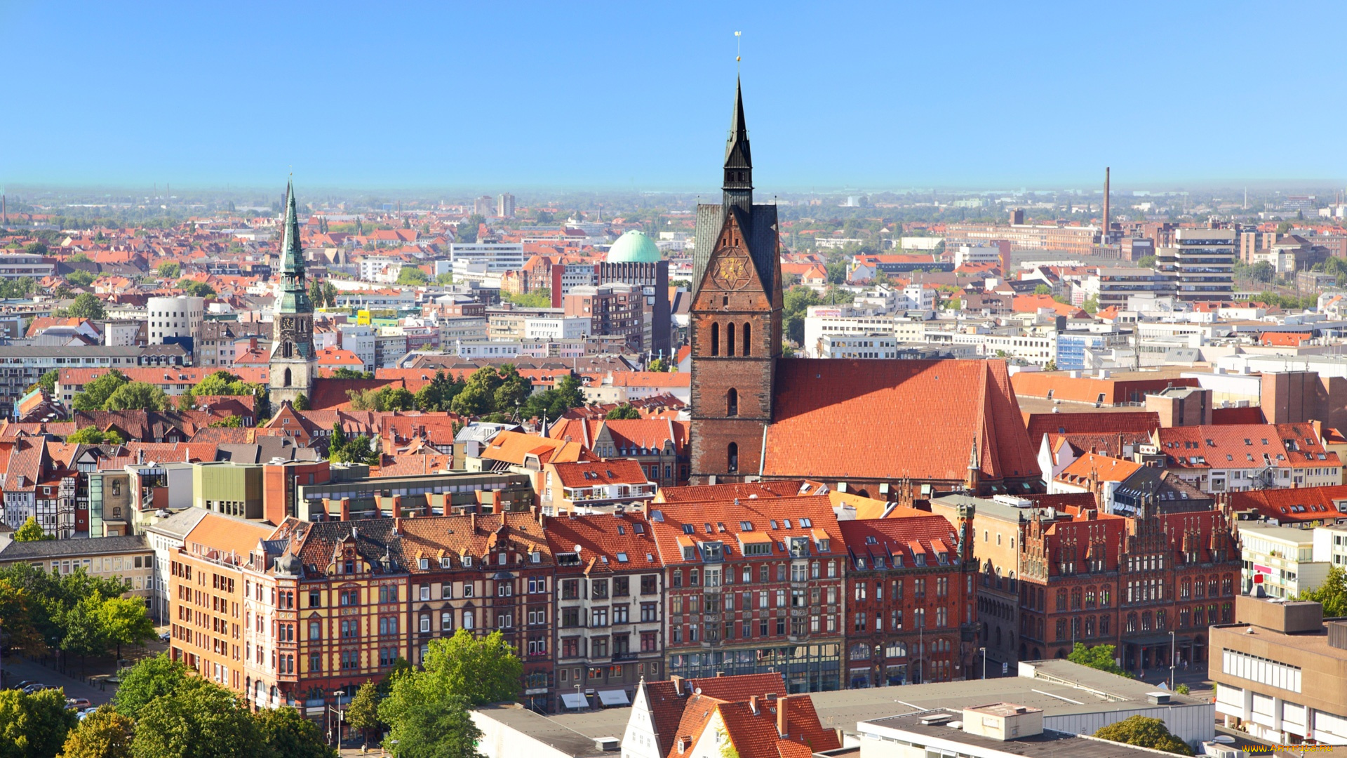 ганновер, германия, города, -, панорамы, нижняя, саксония, alemania, ciudad