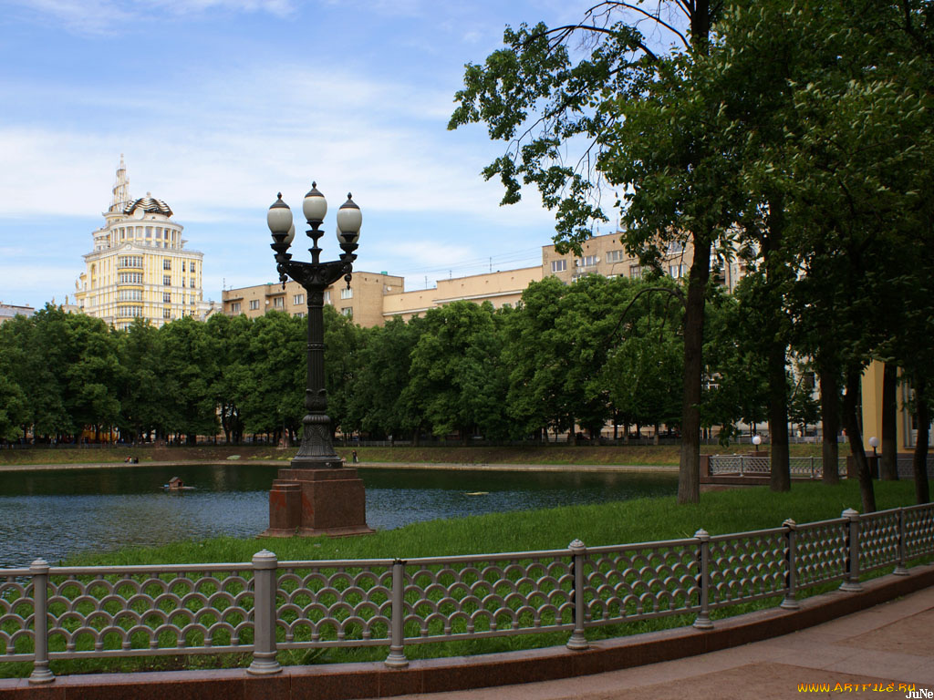 москва, патриарший, пруд, города, россия