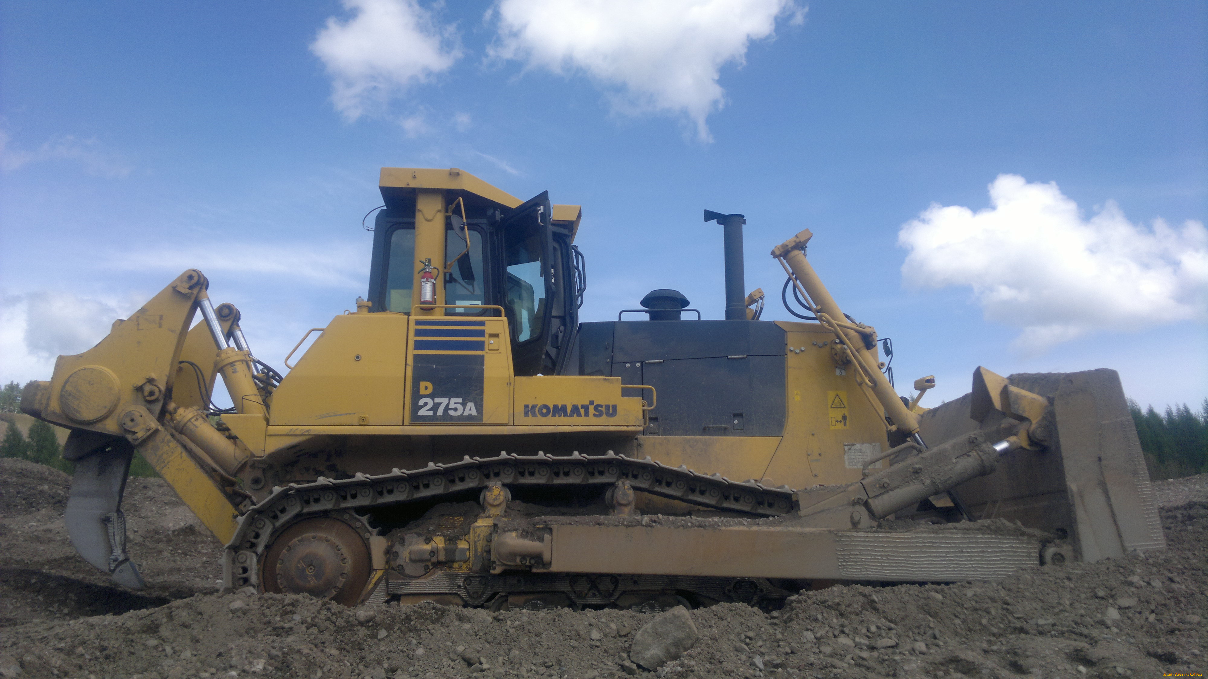 komatsu, d275a, техника, бульдозеры, трактор, бульдозер