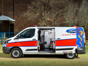 обоя автомобили, скорая помощь, ford, transit, custom, ambulance, 2014г