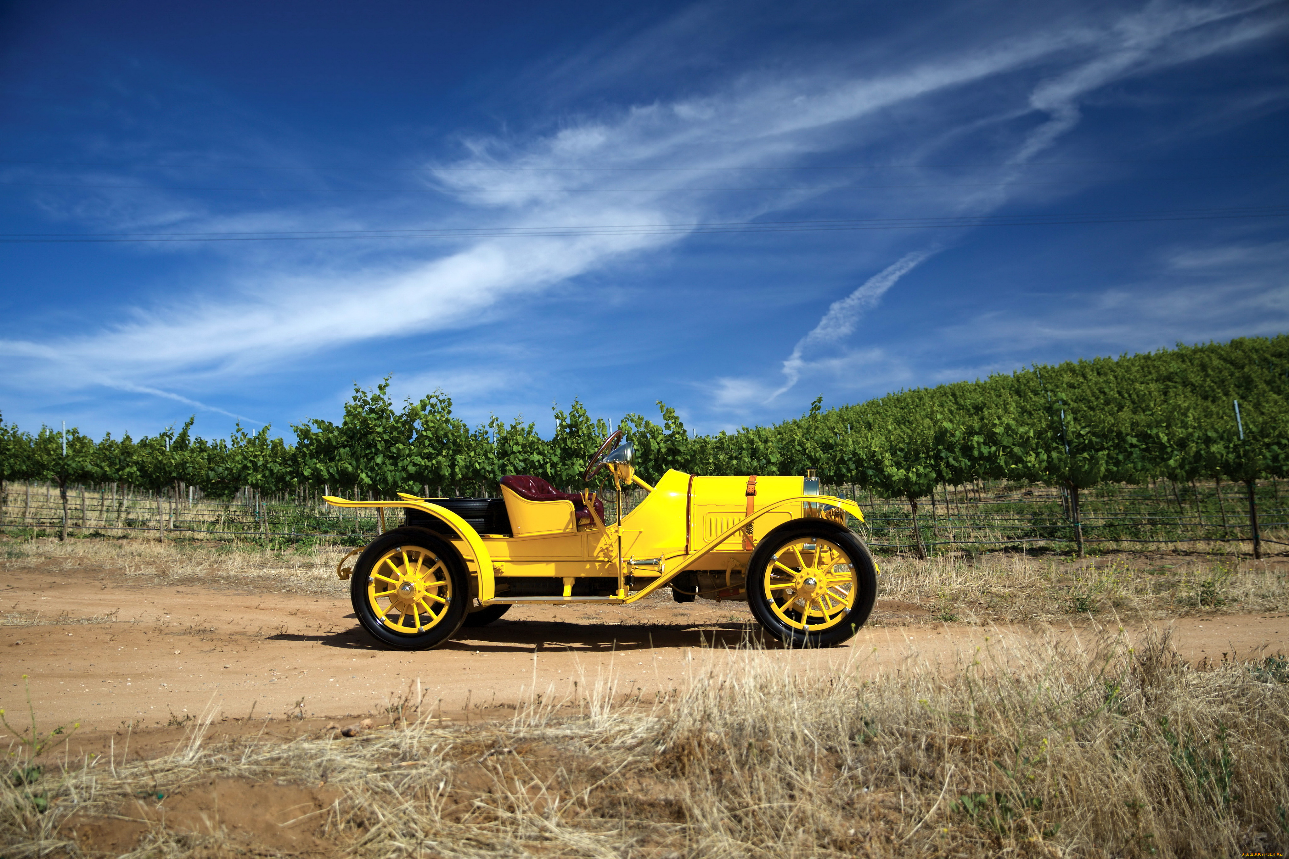 автомобили, классика, 1913г, roadster, portola, model, 31, pope-hartford, желтый