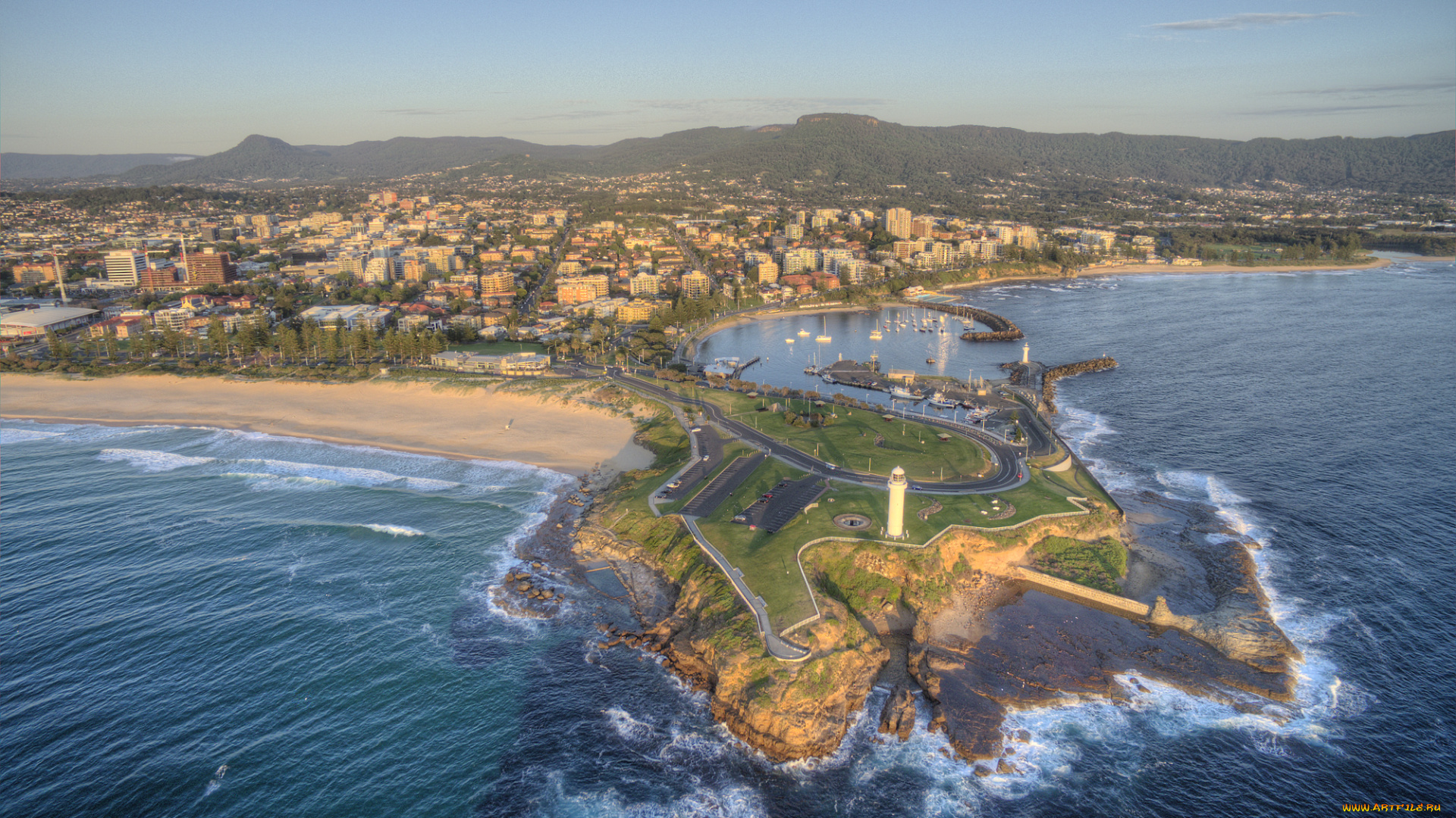 wollongong, города, -, панорамы, обзор