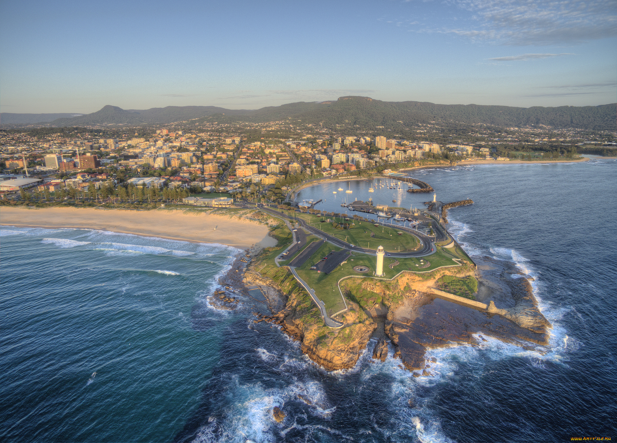 wollongong, города, -, панорамы, обзор