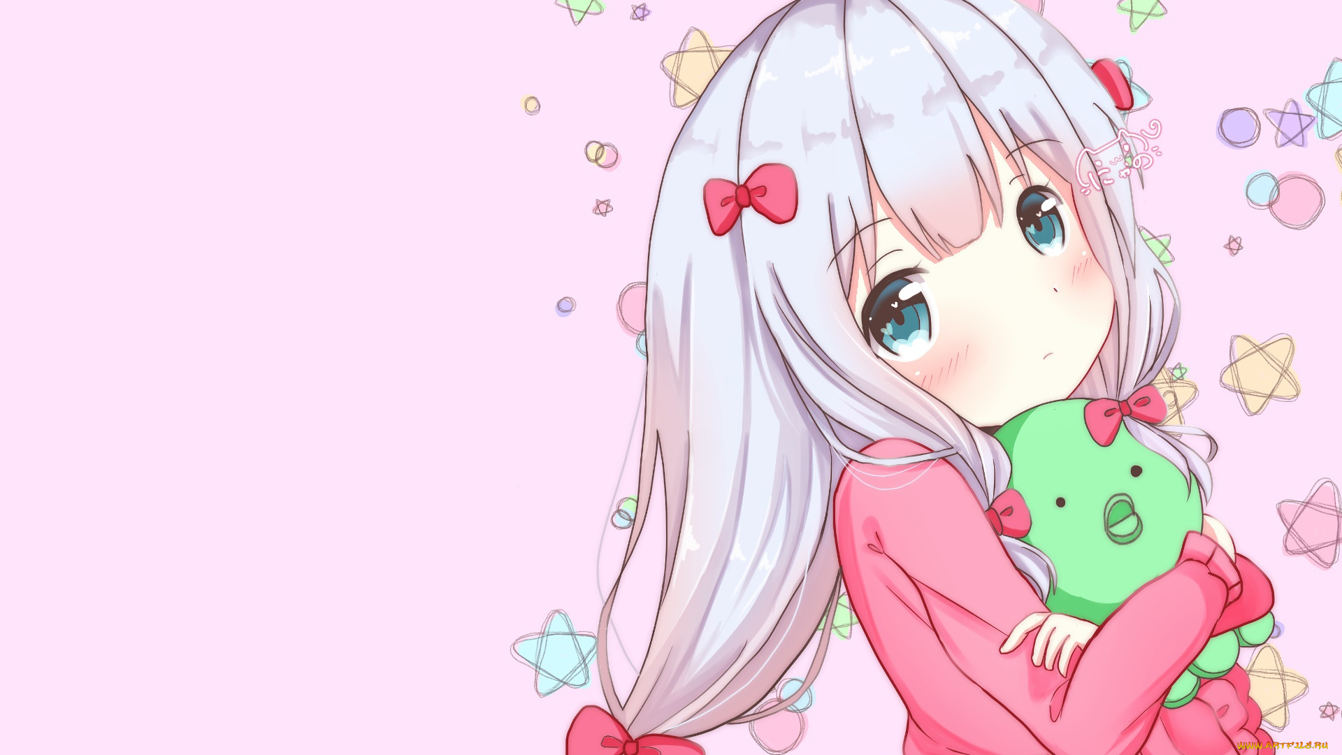 аниме, eromanga-sensei, фон, взгляд, девушка