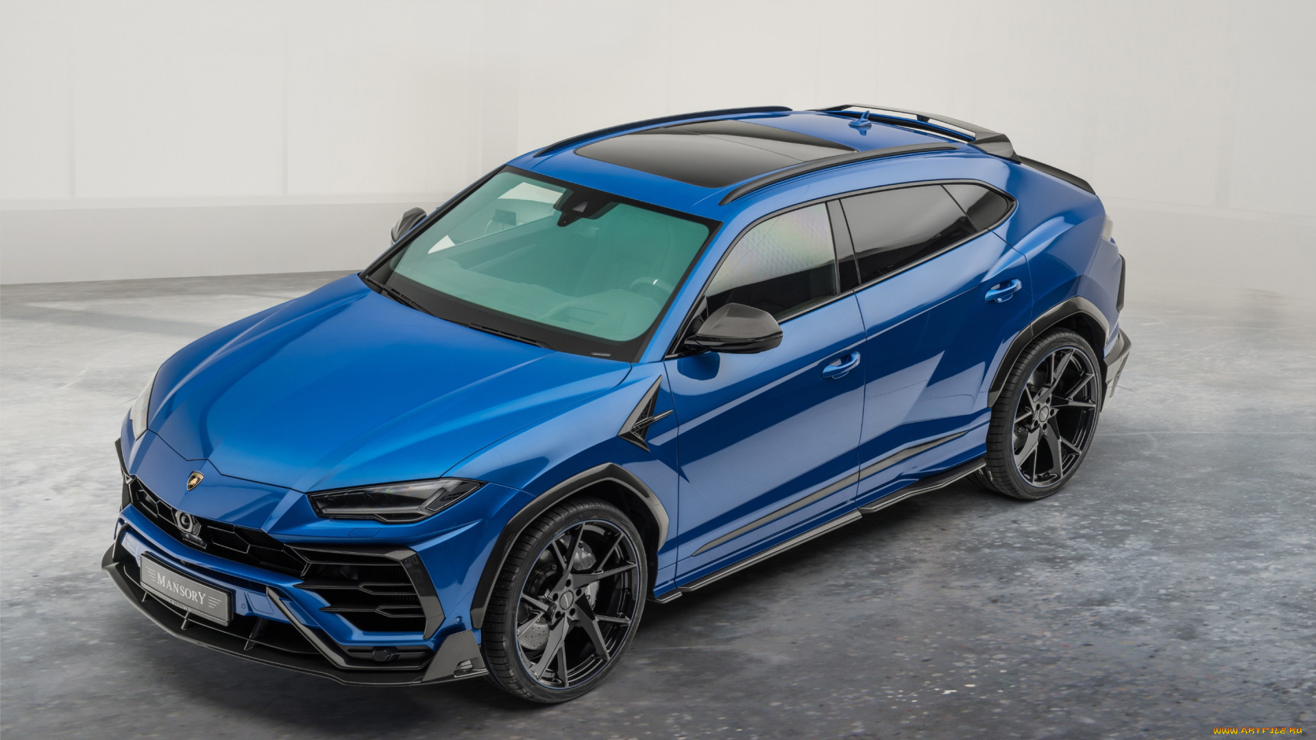 mansory, lamborghini, urus, venatus, 2020, автомобили, lamborghini, urus, venatus, тюнинг, 2020, mansory, внешность, новый, синий, черные, колеса, итальянские, ламборгини