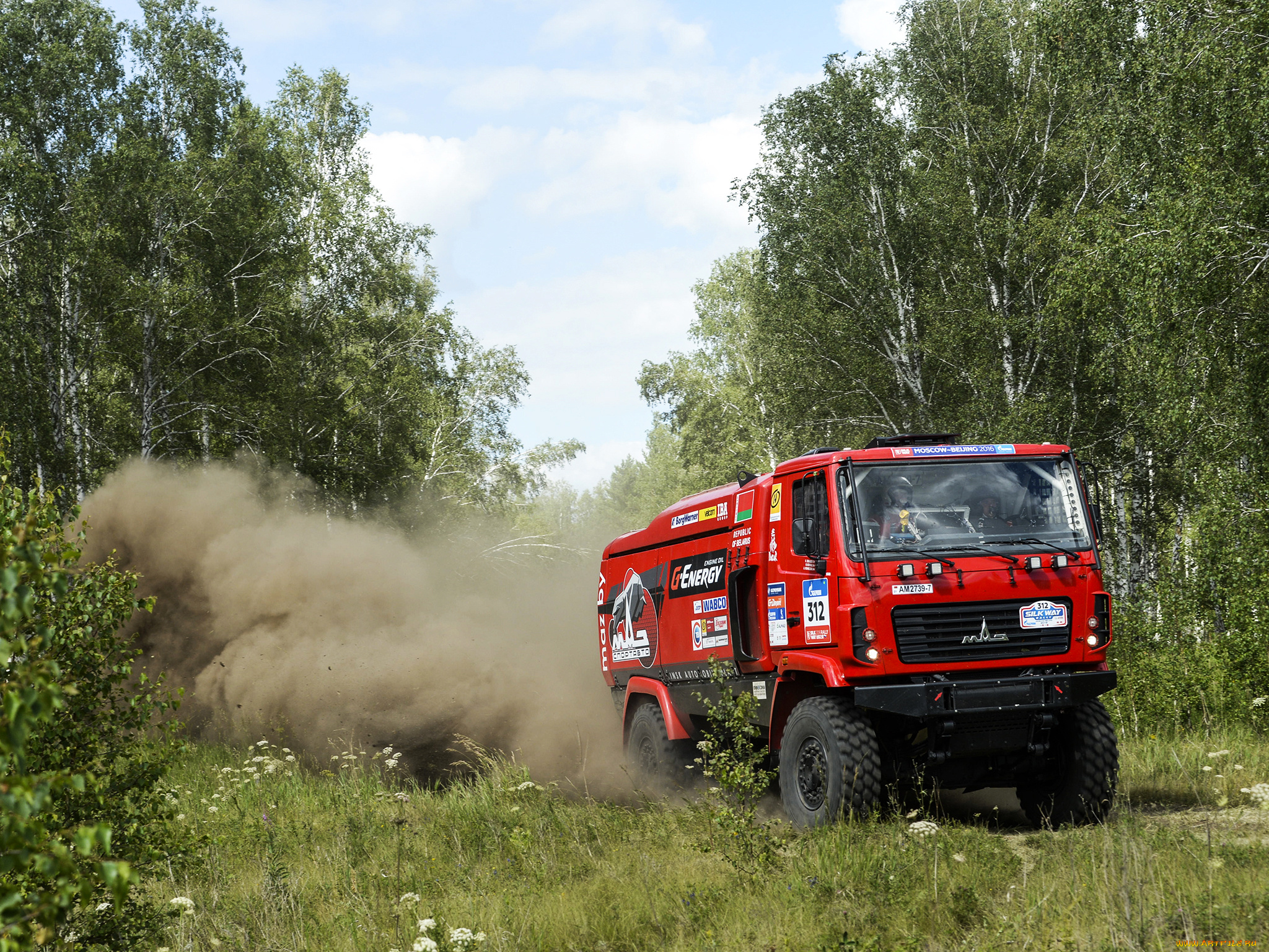 автомобили, маз, спортивный, 5309rr, красный