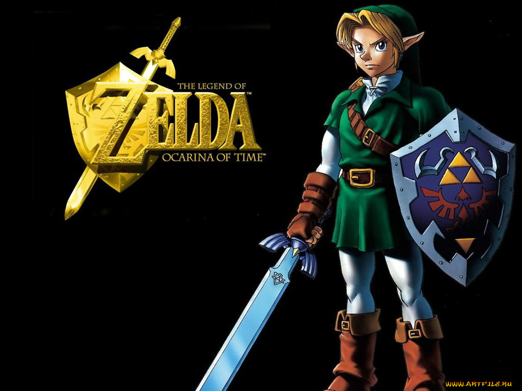 видео, игры, the, legend, of, zelda, ocarina, time