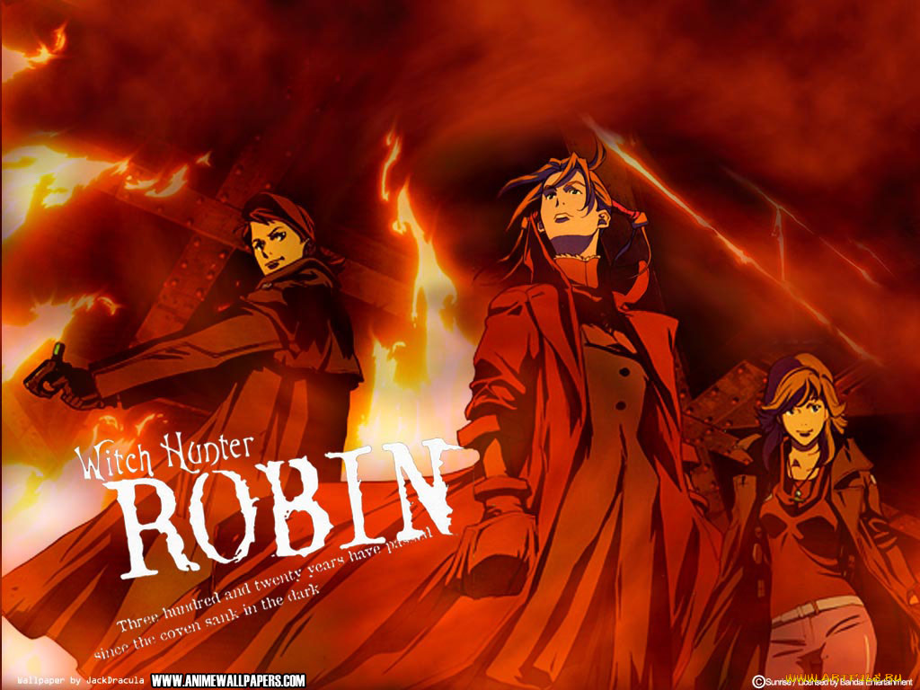 аниме, witch, hunter, robin