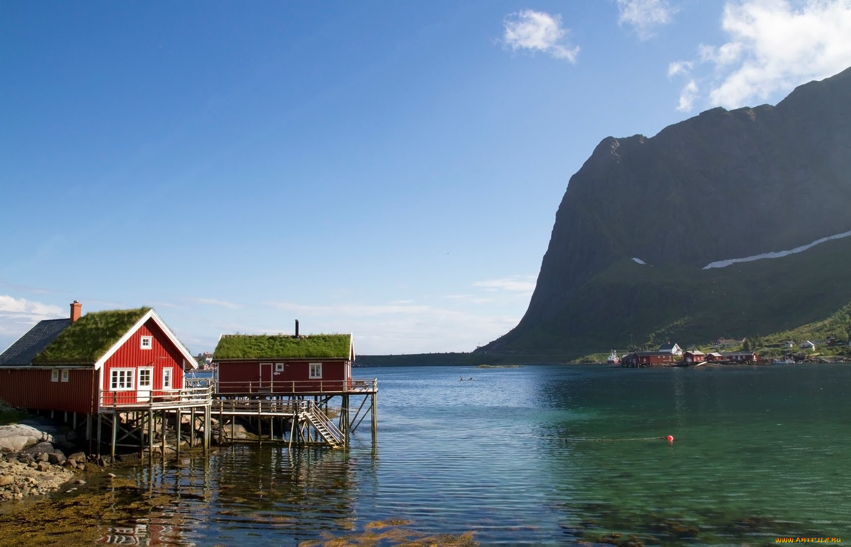 reine, in, lofoten, разное, сооружения, постройки, норвегия