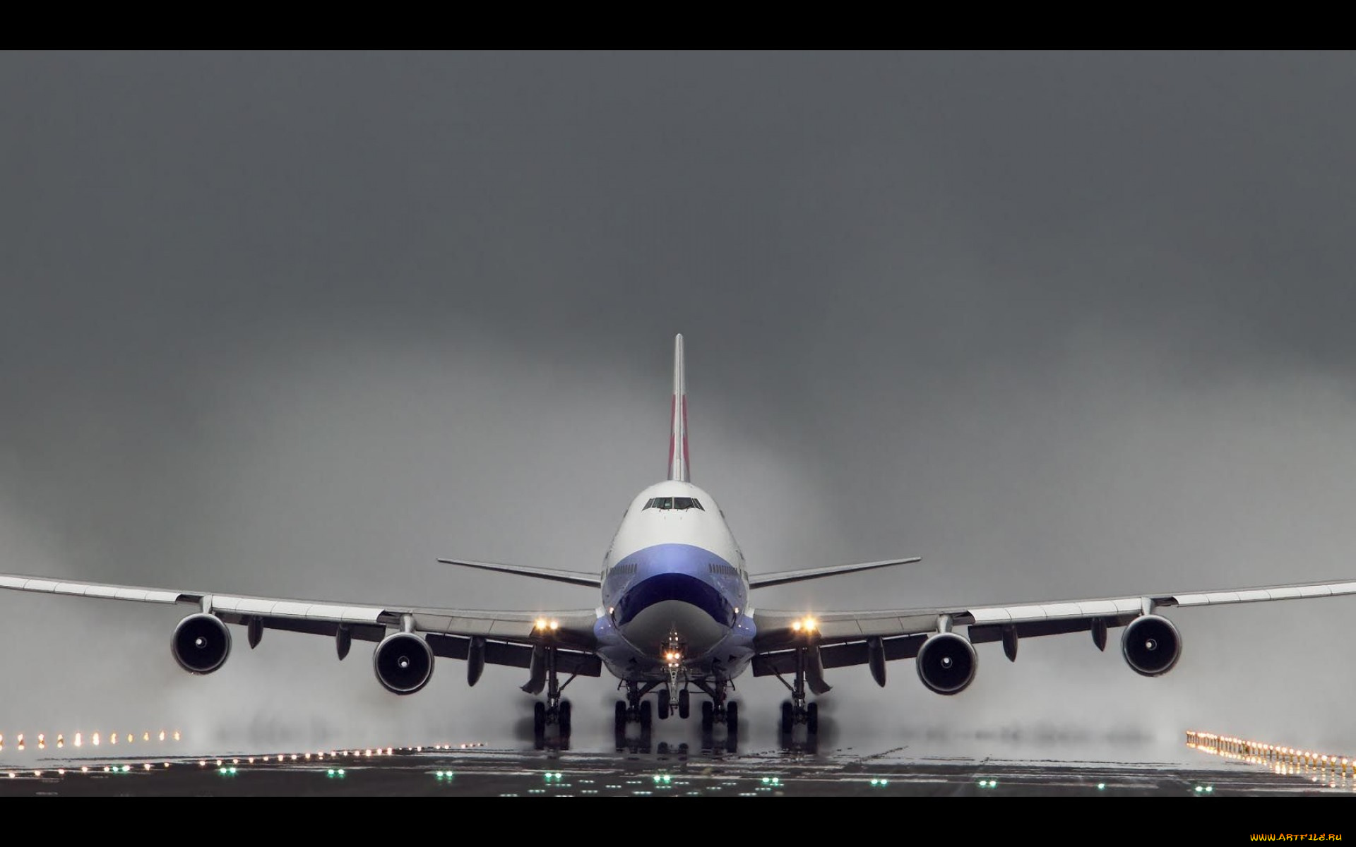 boeing, 747, авиация, пассажирские, самолёты, полоса, лайнер, взлет