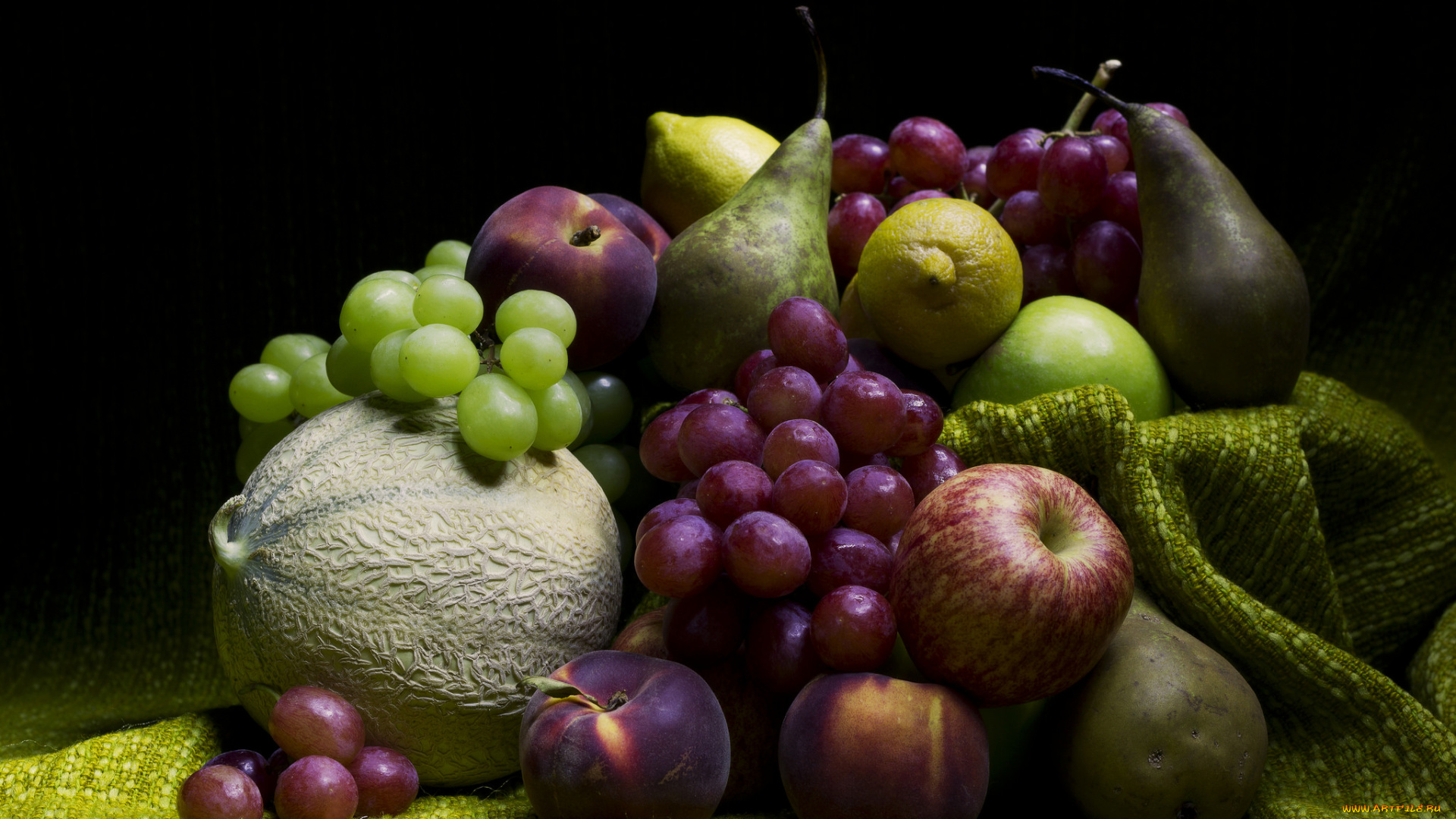 еда, фрукты, , ягоды, виноград, дыня, груши, сливы, яблоки, лимоны