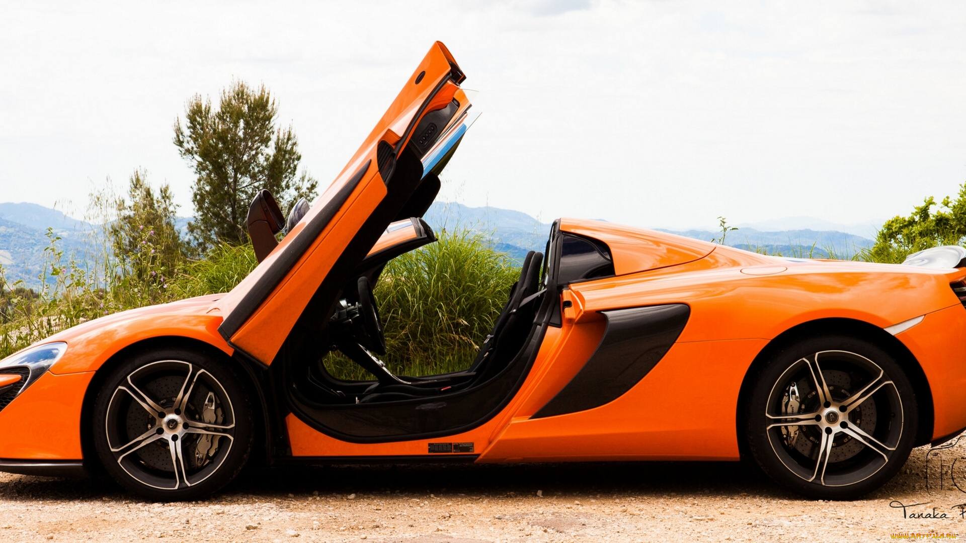 mclaren, 650s, spider, автомобили, mclaren, оранжевый, spider