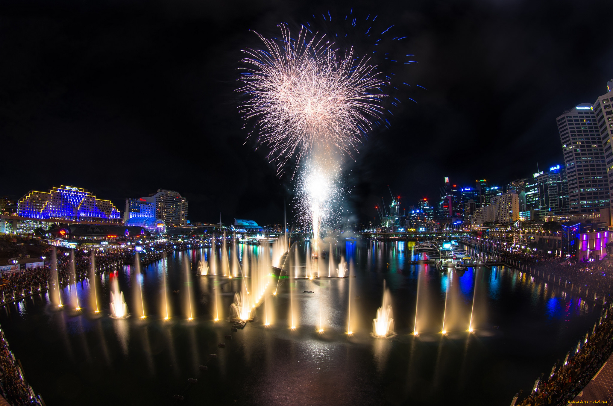 vivid, sydney, festival, 2014, города, сидней, , австралия, фейерверк, фестиваль, ночь, город