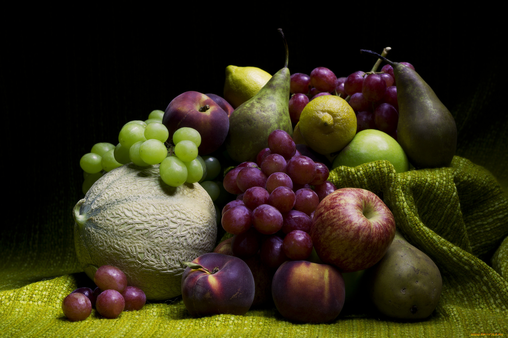 еда, фрукты, , ягоды, виноград, дыня, груши, сливы, яблоки, лимоны