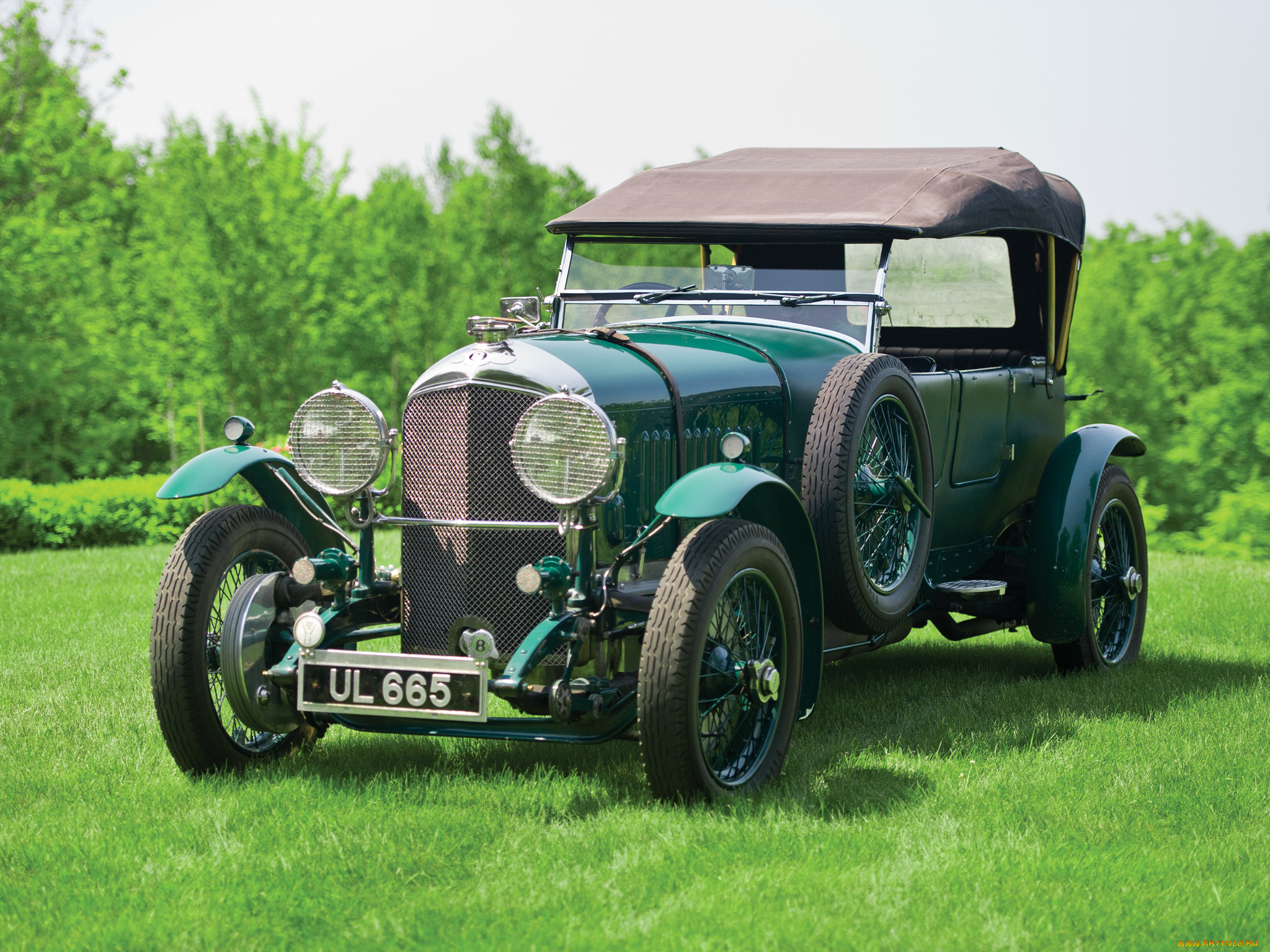 bentley, 4, &, 189, , litre, vanden, plas, open, tourer, 1929–30, автомобили, классика, bentley, ретро, зеленый