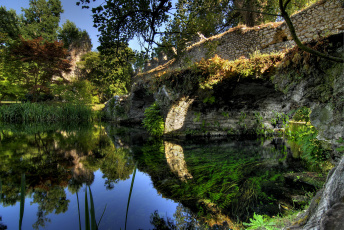Картинка природа реки озера мост река лес