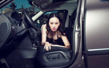 Картинка автомобили авто+с+девушками автомобиль девушка азиатка