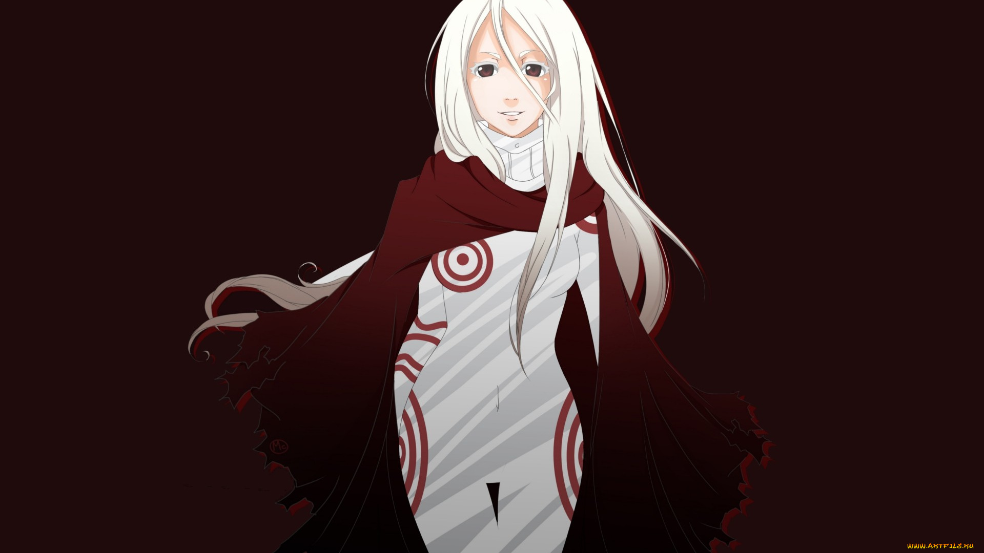 аниме, deadman, wonderland, фон, взгляд, девушка