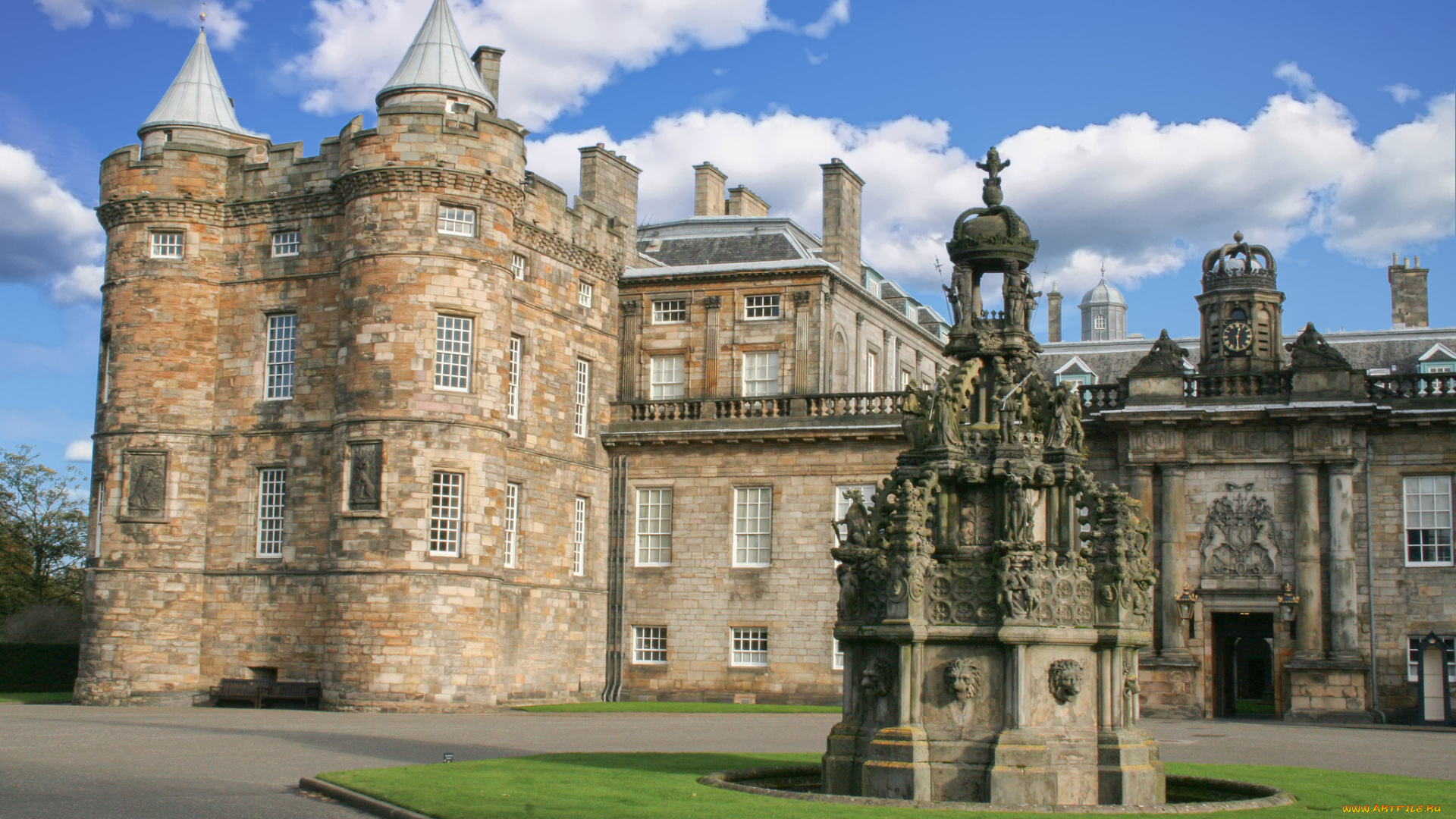 holyrood, palace, города, эдинбург, , шотландия, дворец