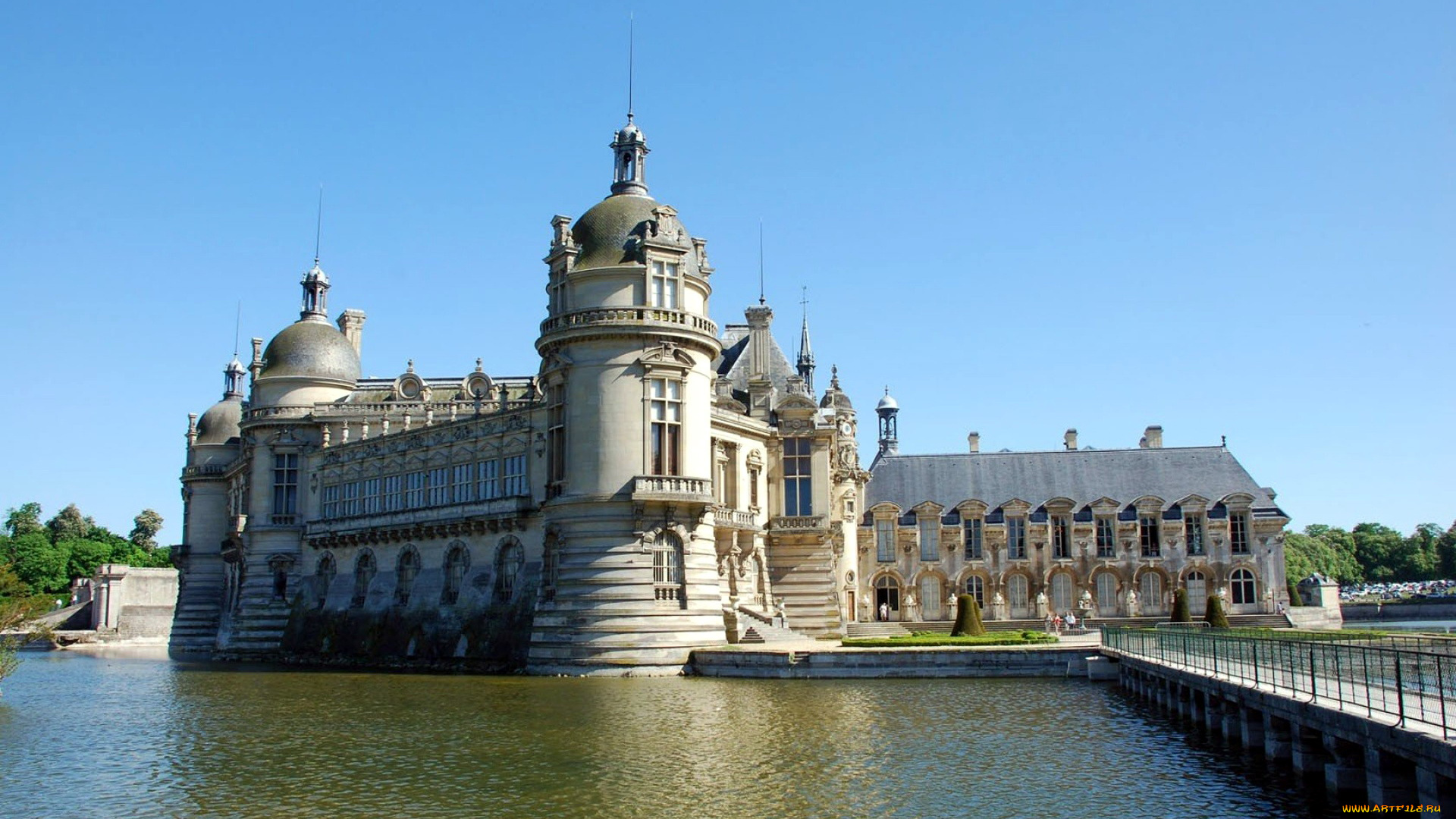 chateau, de, chantilly, города, замки, франции, chateau, de, chantilly