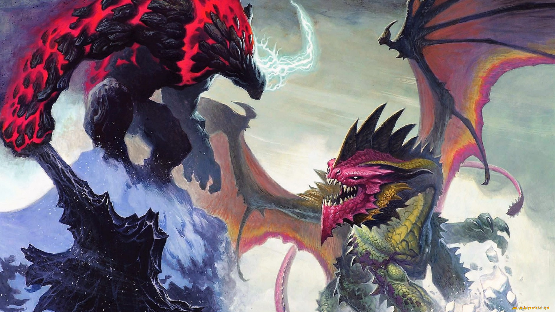 видео, игры, dungeons, &, dragons, online, драконы, монстры, скалы, дубина