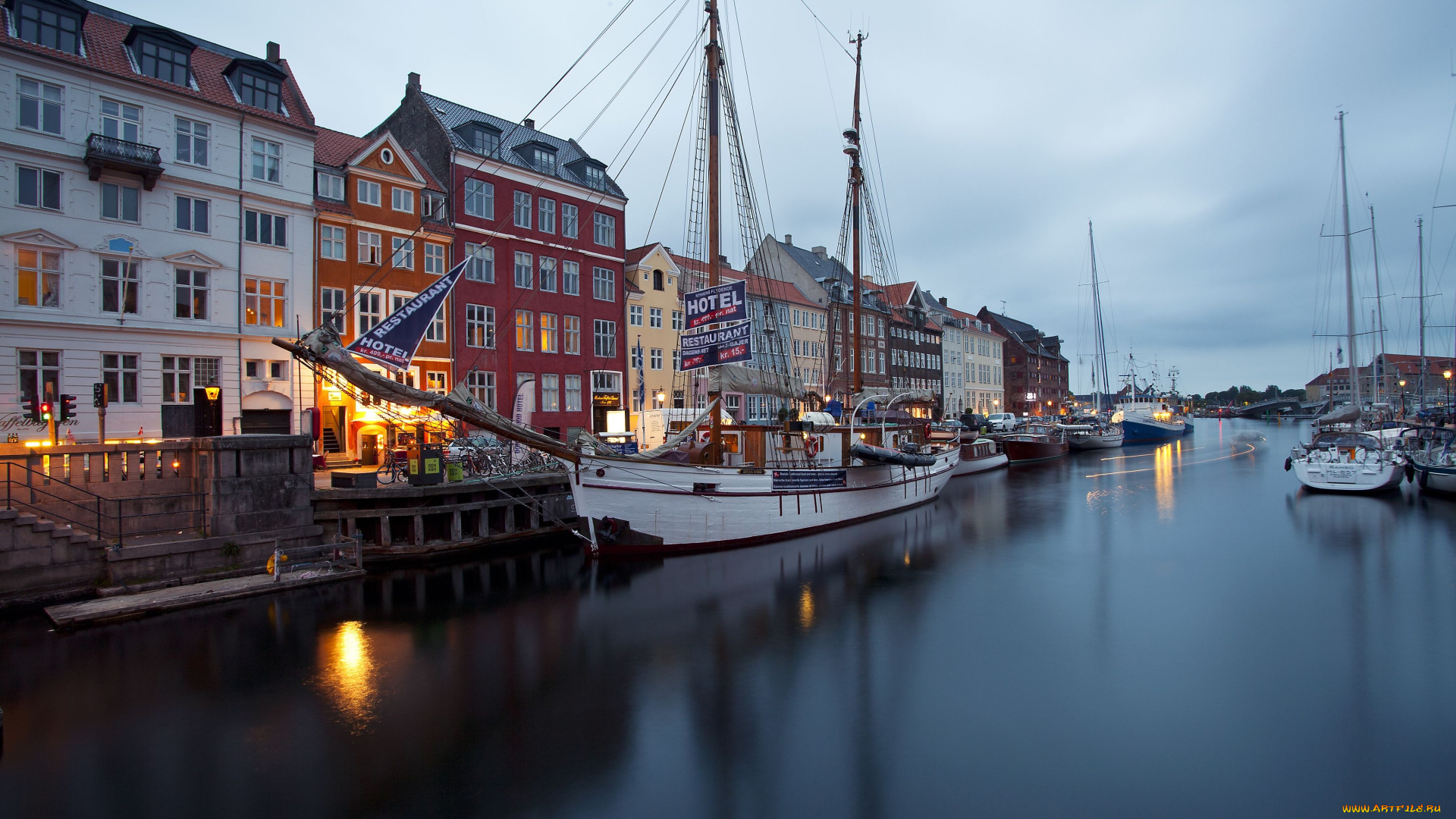 copenhagen, denmark, города, копенгаген, дания, nyhavn, здания, яхты, парусник, причал, набережная, новая, гавань, нюхавн