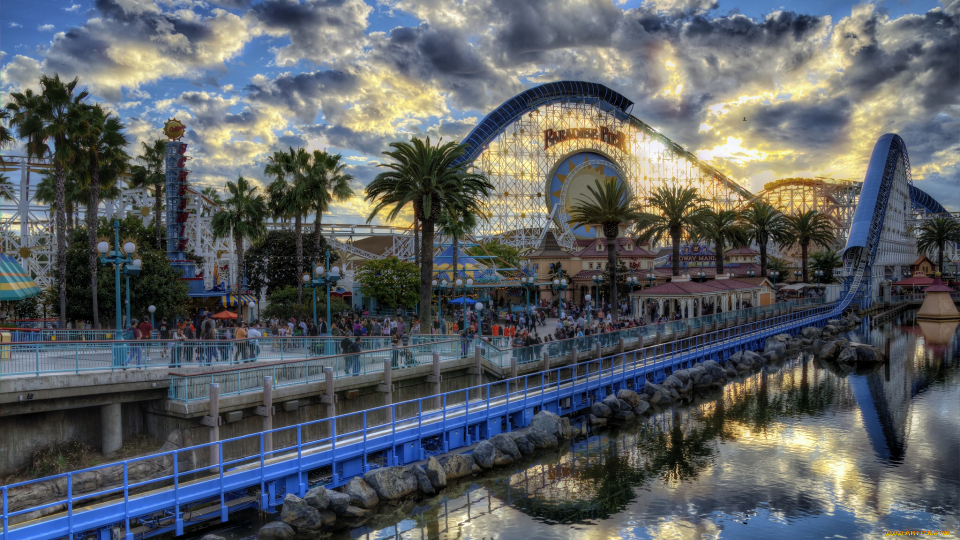 disneyland, resort, california, города, диснейленд, paradise, pier, калифорния, аттракционы