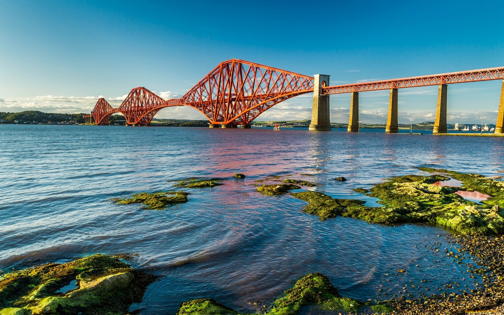 forth, bridge, edinburgh, scotland, города, эдинбург, шотландия, конструкция, залив, форт-бридж