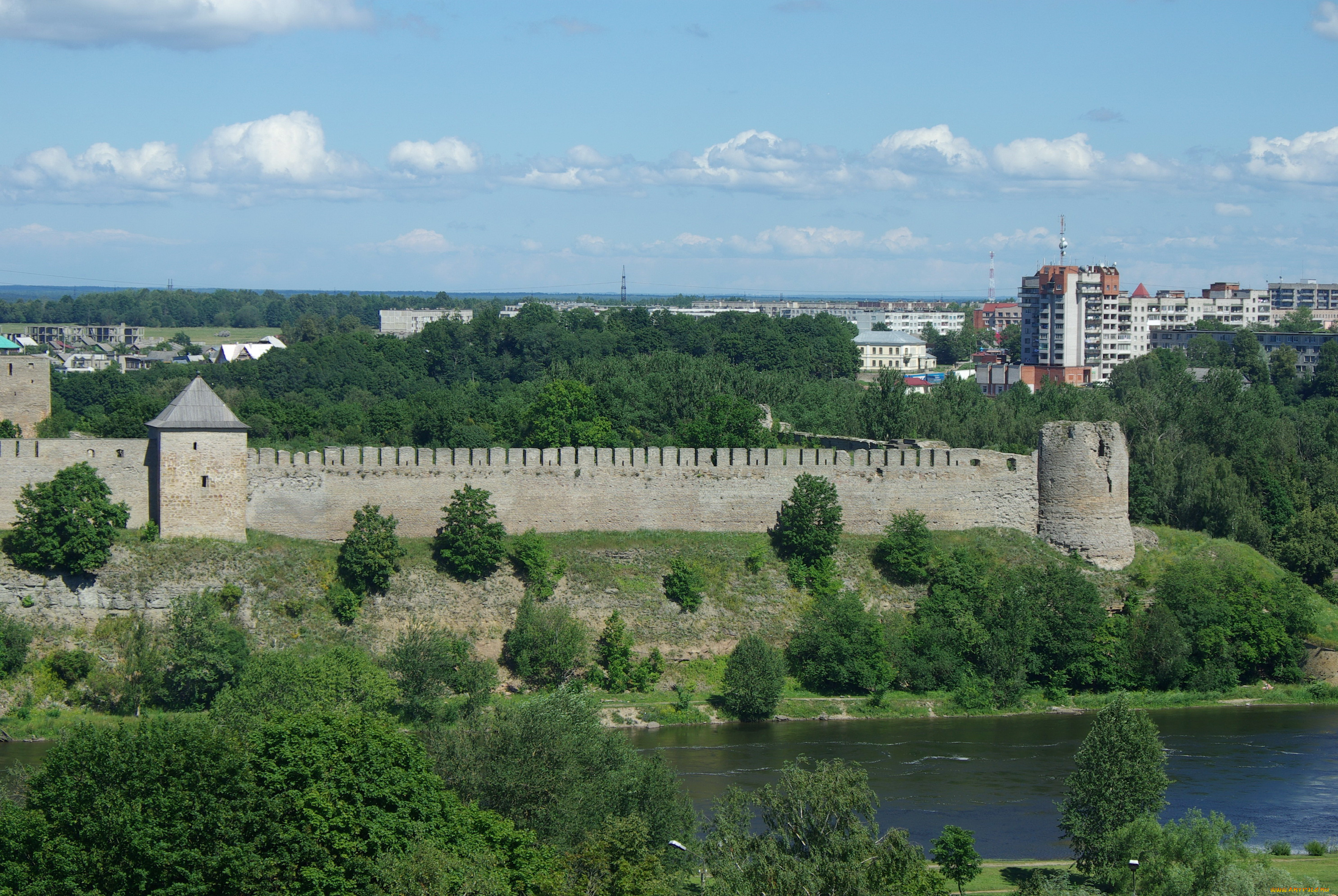 ивангородская, крепость, города, дворцы, замки, крепости, история, река