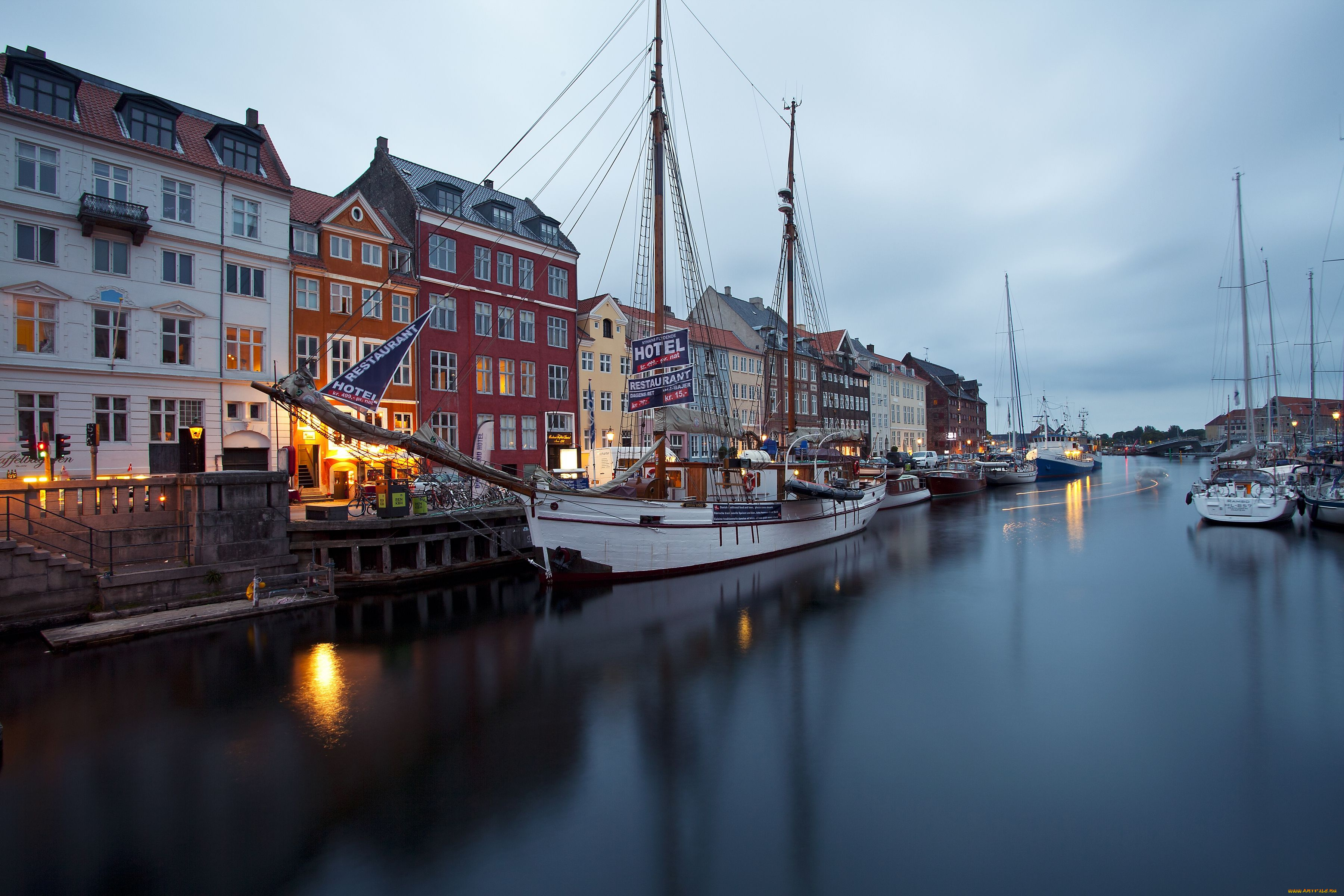 copenhagen, denmark, города, копенгаген, дания, nyhavn, здания, яхты, парусник, причал, набережная, новая, гавань, нюхавн