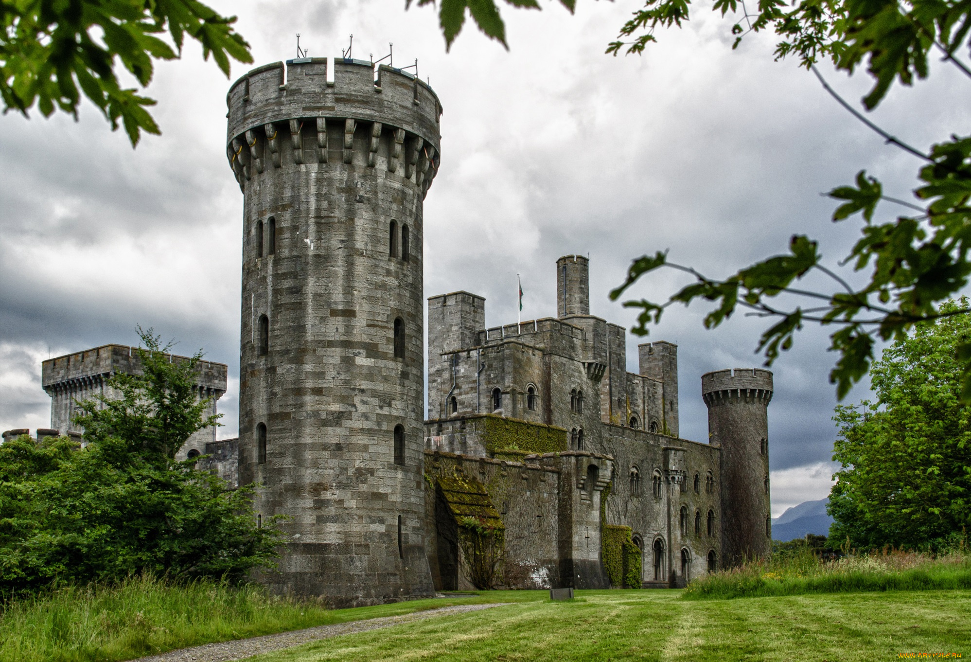 penrhyn, castle, города, замки, англии, замок, парк