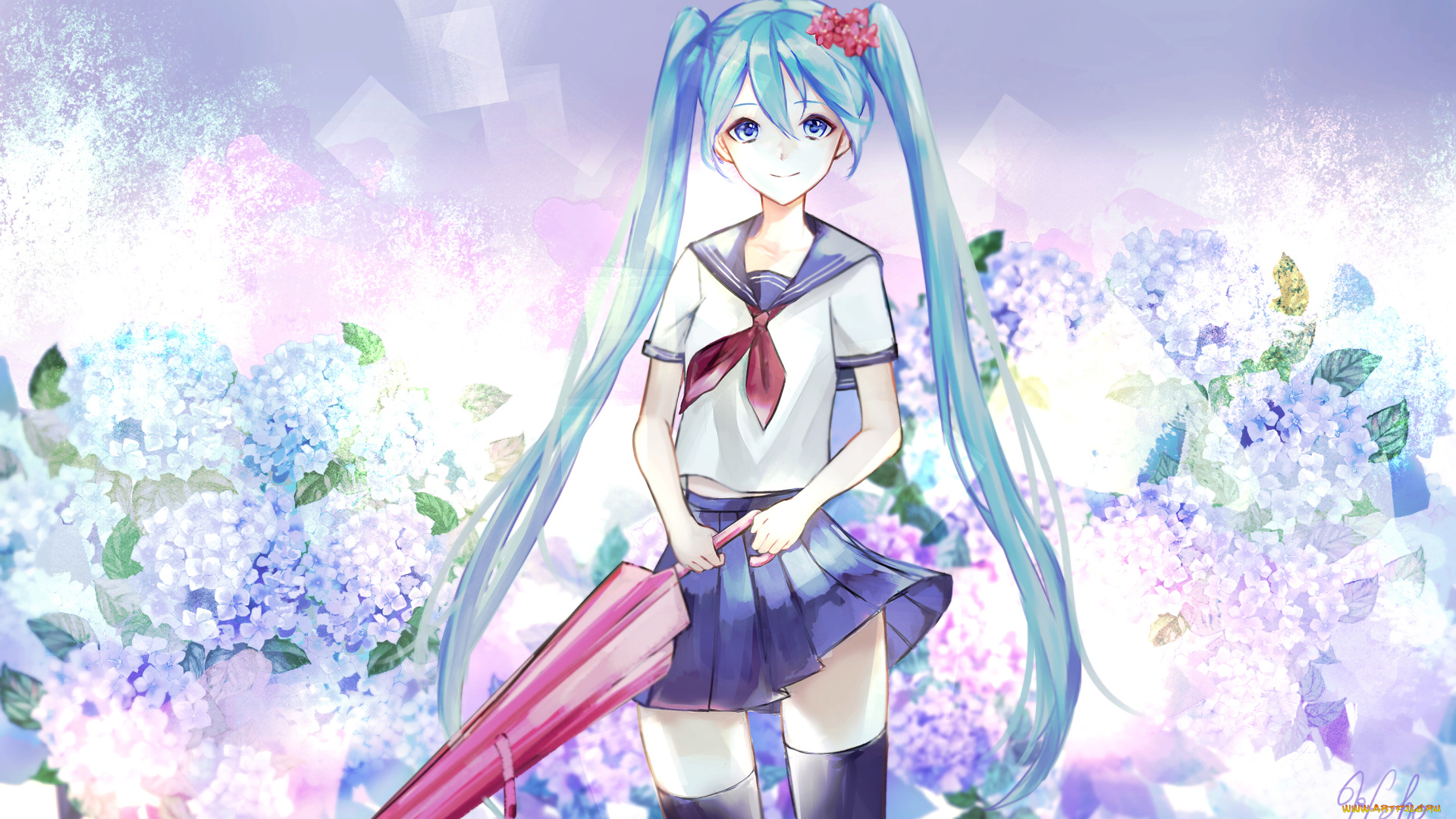 аниме, vocaloid, hatsune, miku